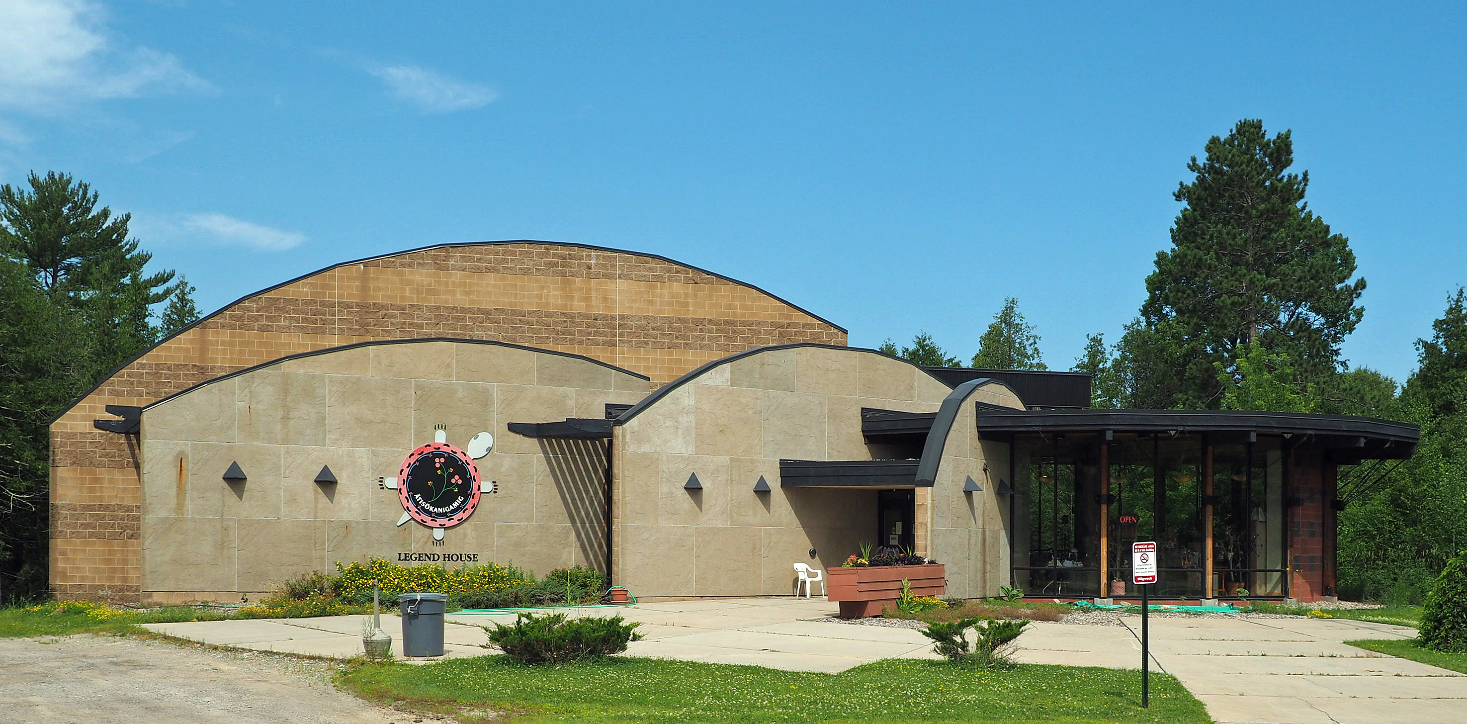 Bois Forte Heritage Museum (Legend House), 1500 Bois Forte Rd, Tower, Minnesota, USA.  Viewed from the southeast.