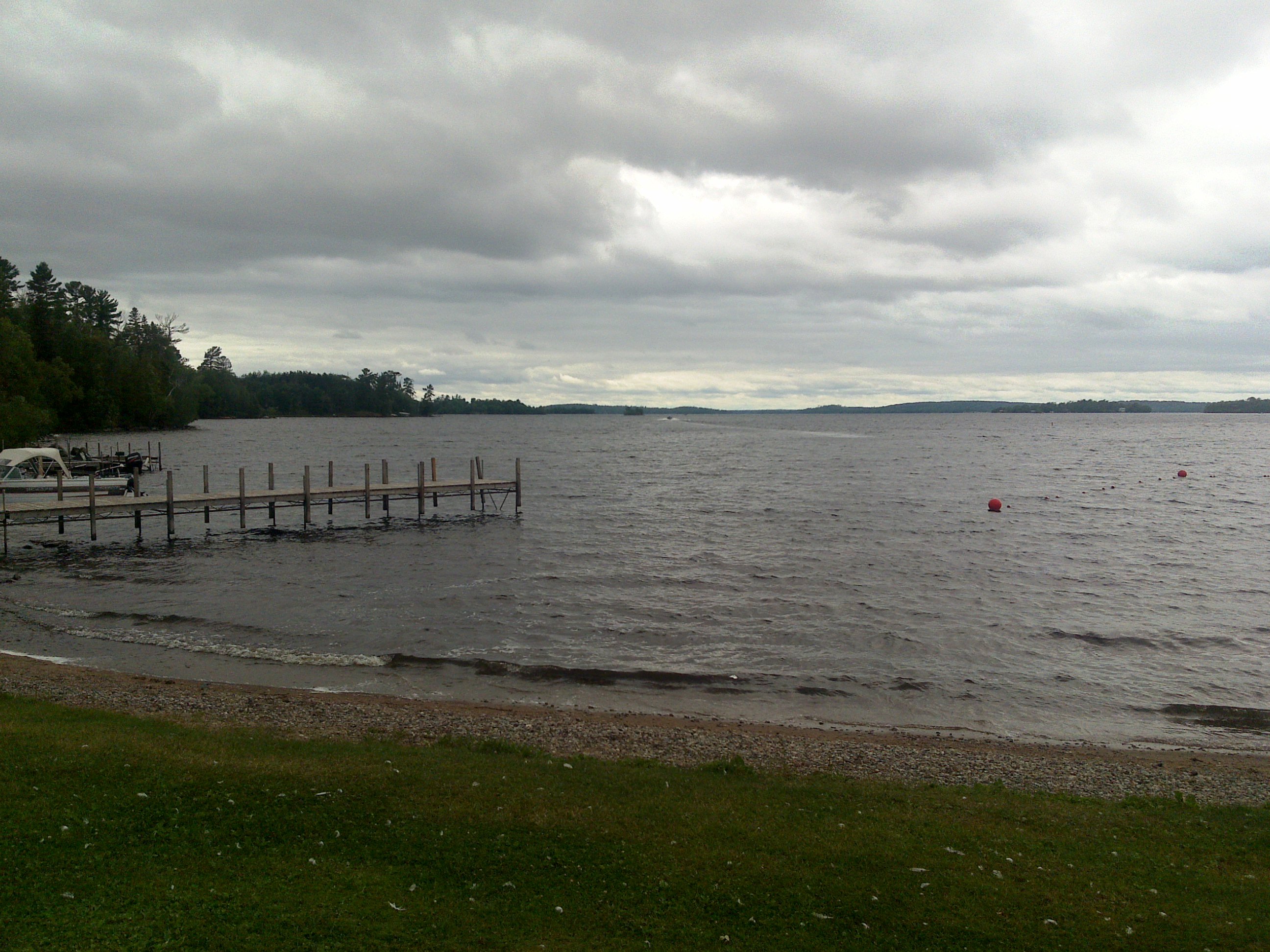 Beach by the Lake Vermilion, near the city of Tower, MN