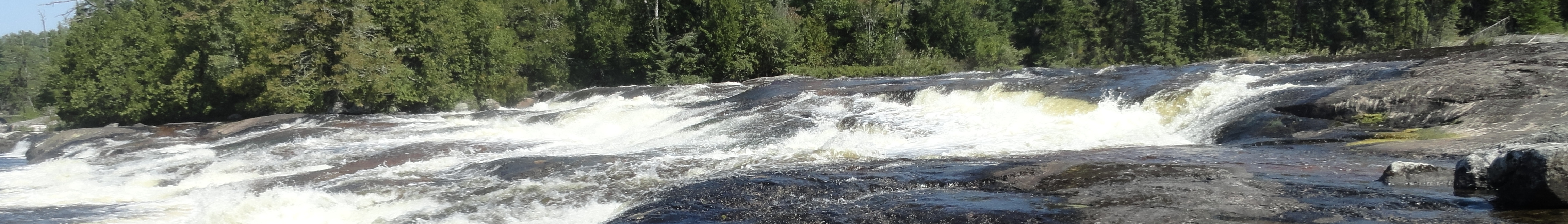 Snake Falls on Keats Lake in Quetico Provincial Park.