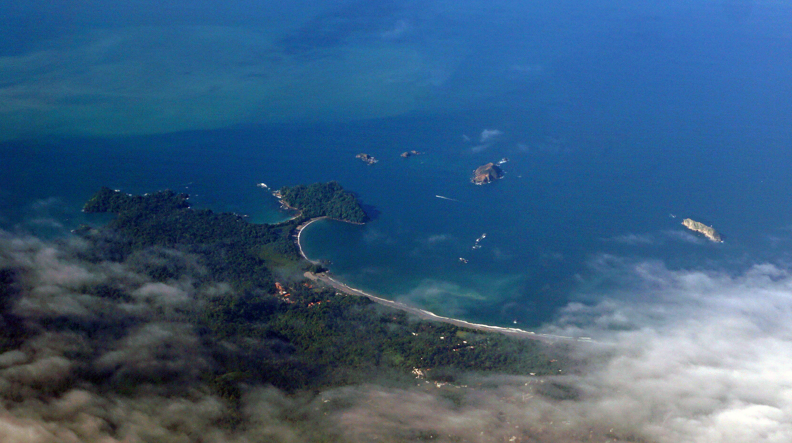 Aerial view of Manuel Antonio National Park, Costa Rica