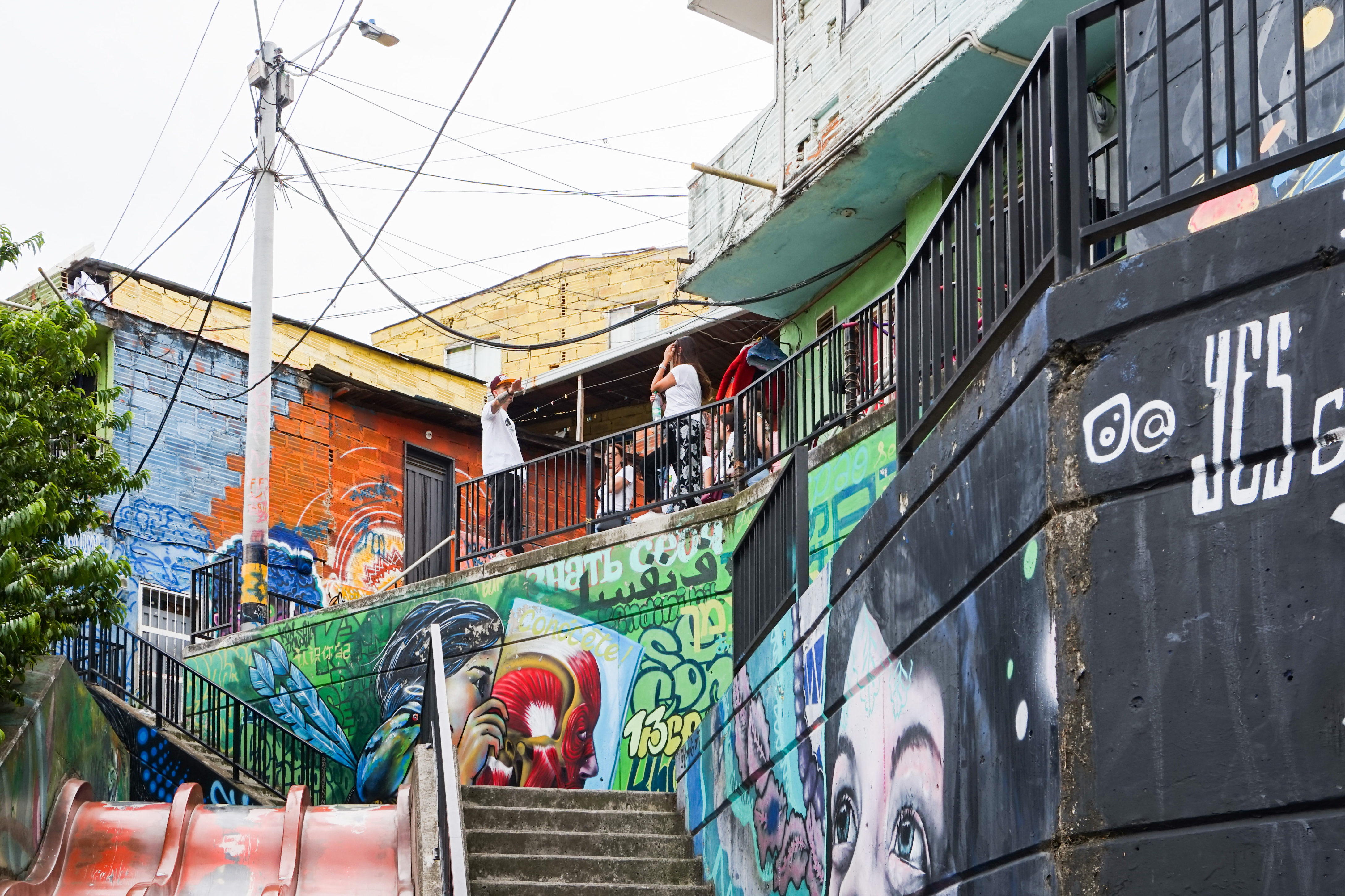 Graffiti in Comuna 13 San Javier, Medellín, Colombia