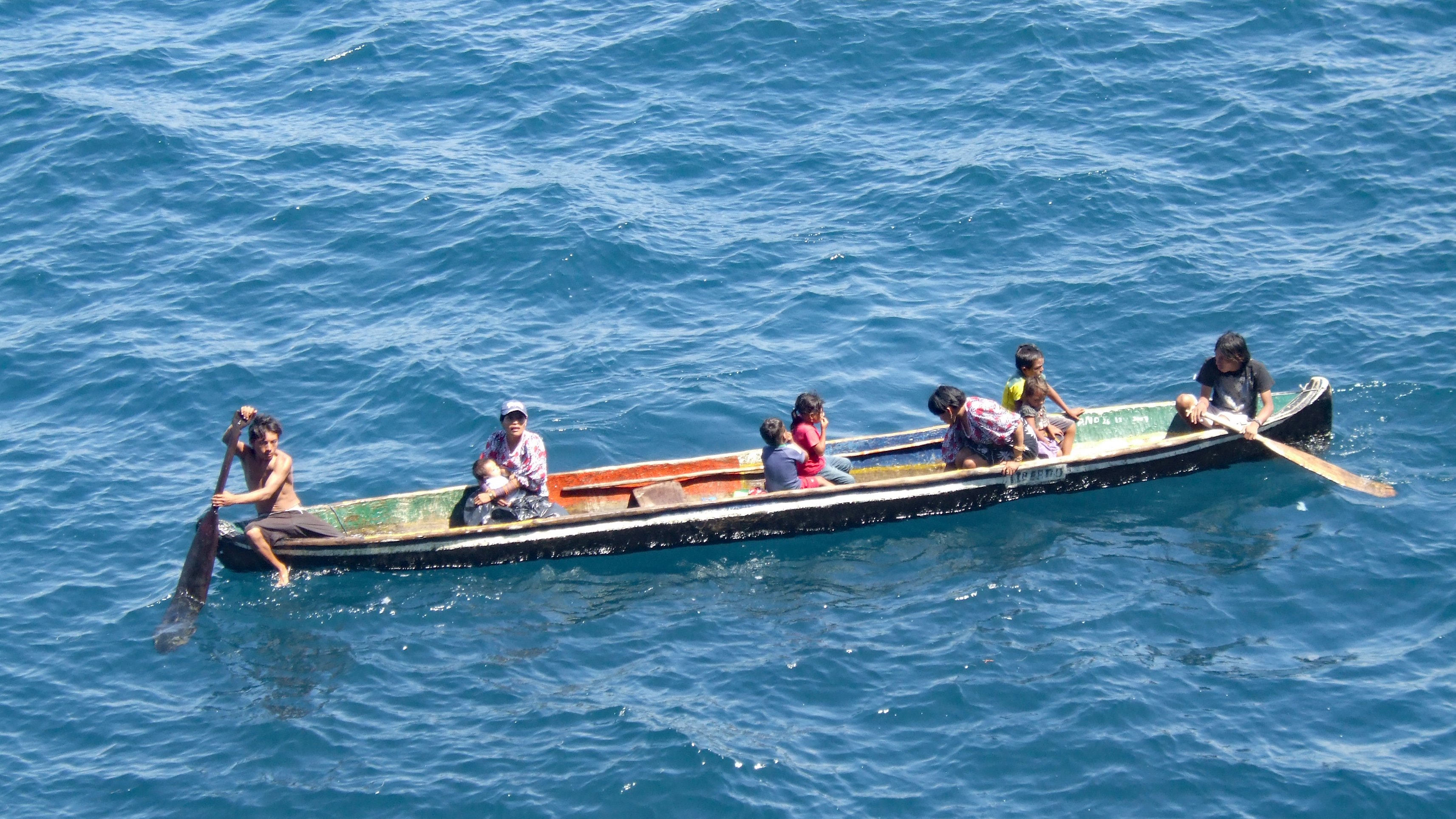 Guna, Kuna, canot, bateau, indigène, panama, San Blas