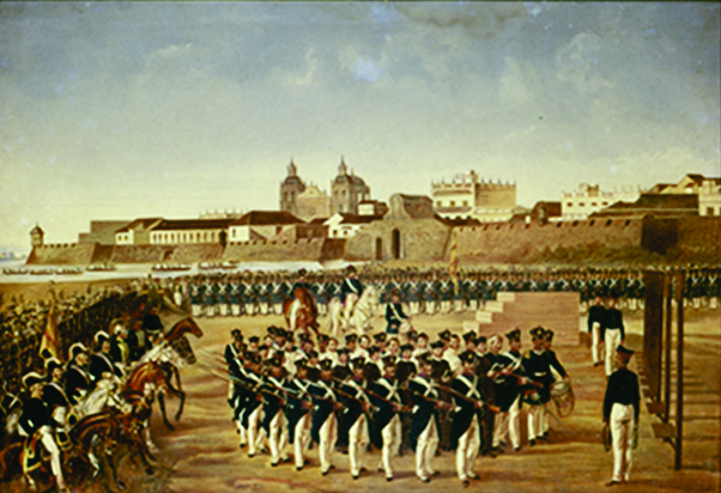 Fusilamiento de los próceres de Cartagena, por parte de la expedición pacificadora, el 24 de febrero de 1816,.