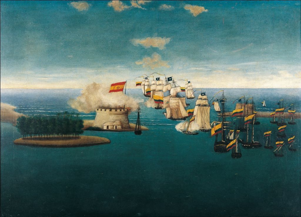Acción del Castillo de Maracaibo (1823)

Óleo sobre tela (87 x 124 cm), tomado del Museo Nacional de Colombia.