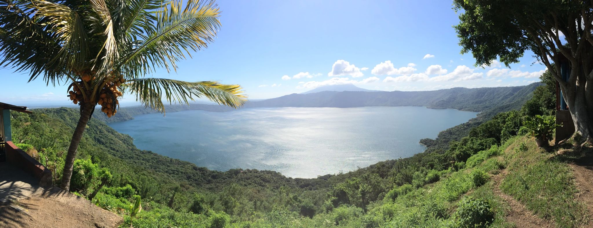View of Laguna de Apoyo from the crater rim