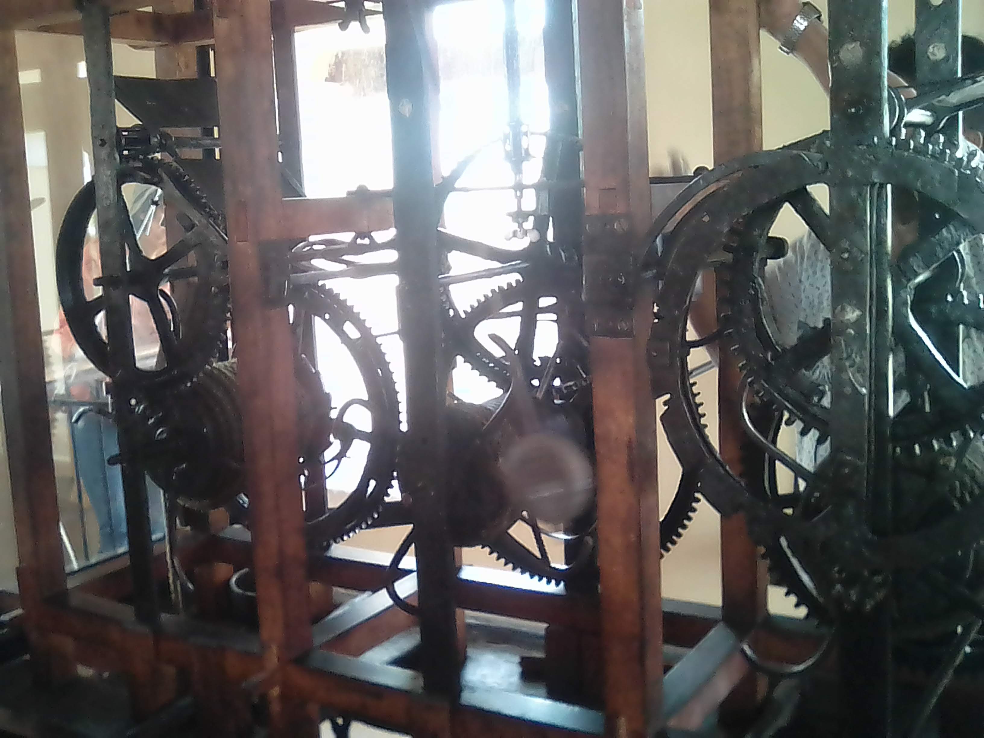 Tower clock in the Immaculate Conception Cathedral in Comayagua, Honduras