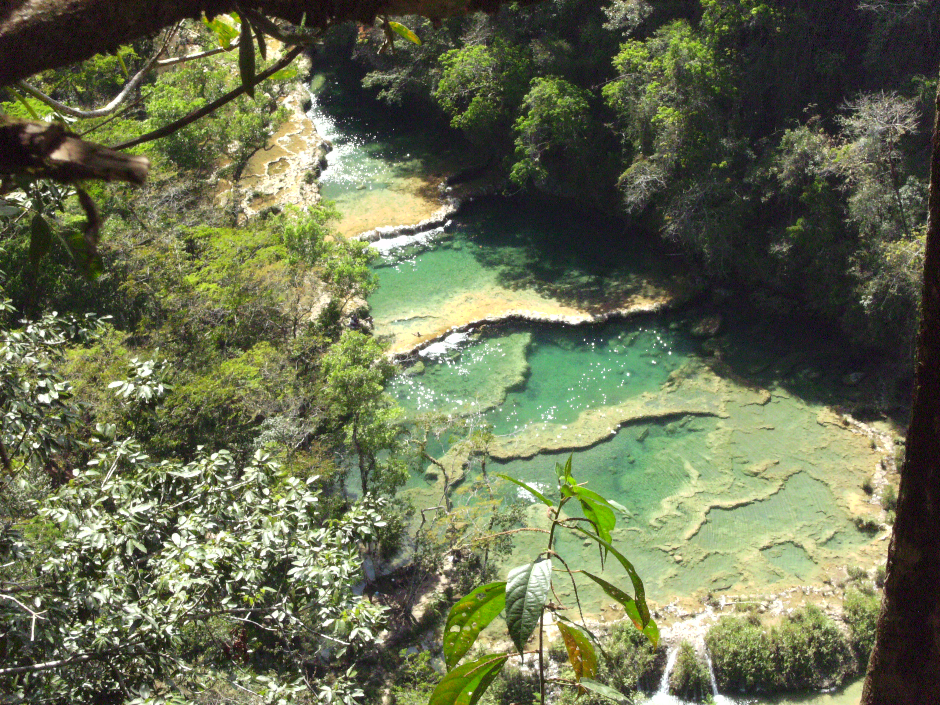 Waterfall near Lanquin, Guatemala