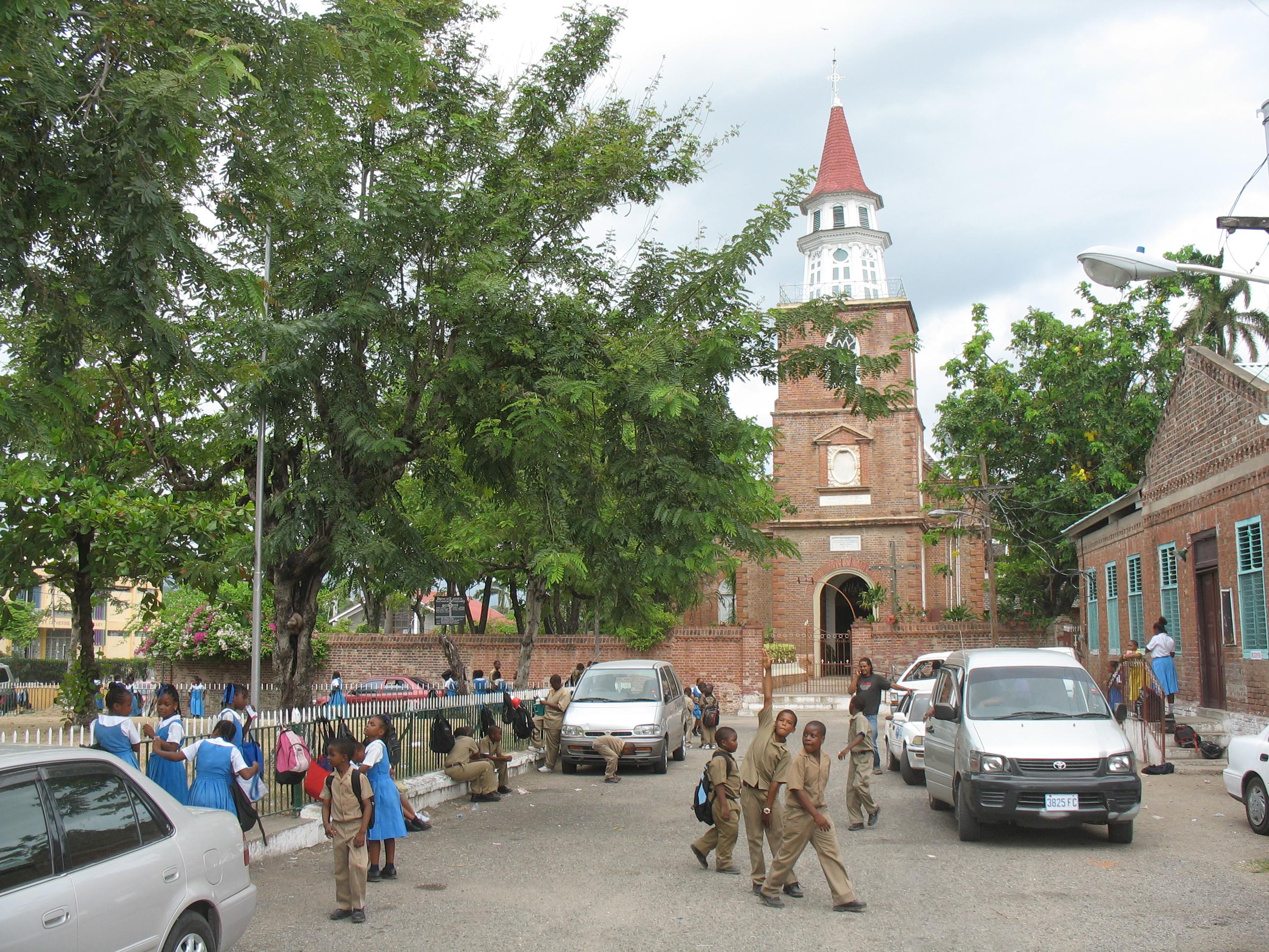 St. Jago de la Vega Cathedral i Spanish Town, Jamaica.