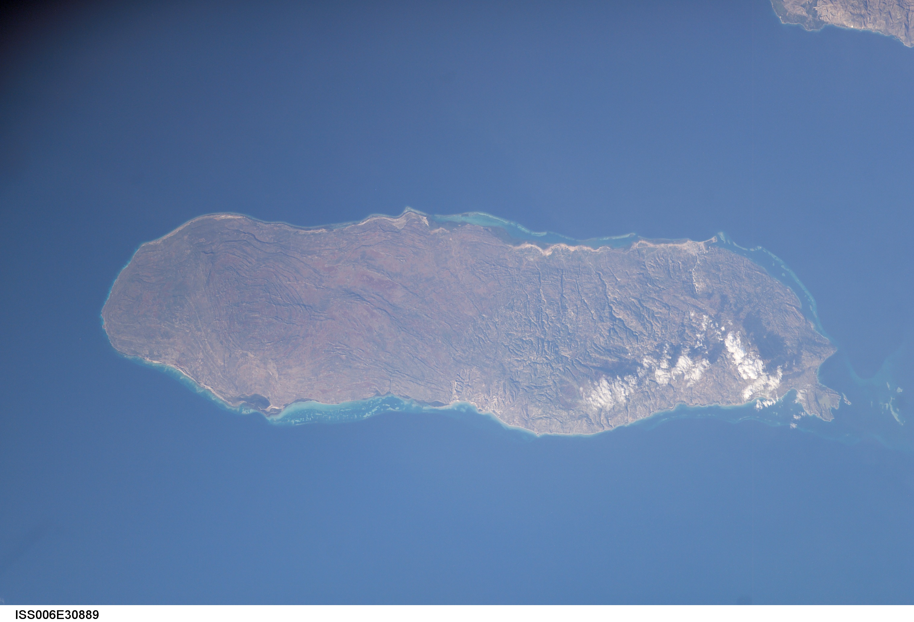 View of Haiti taken during ISS Expedition 6.