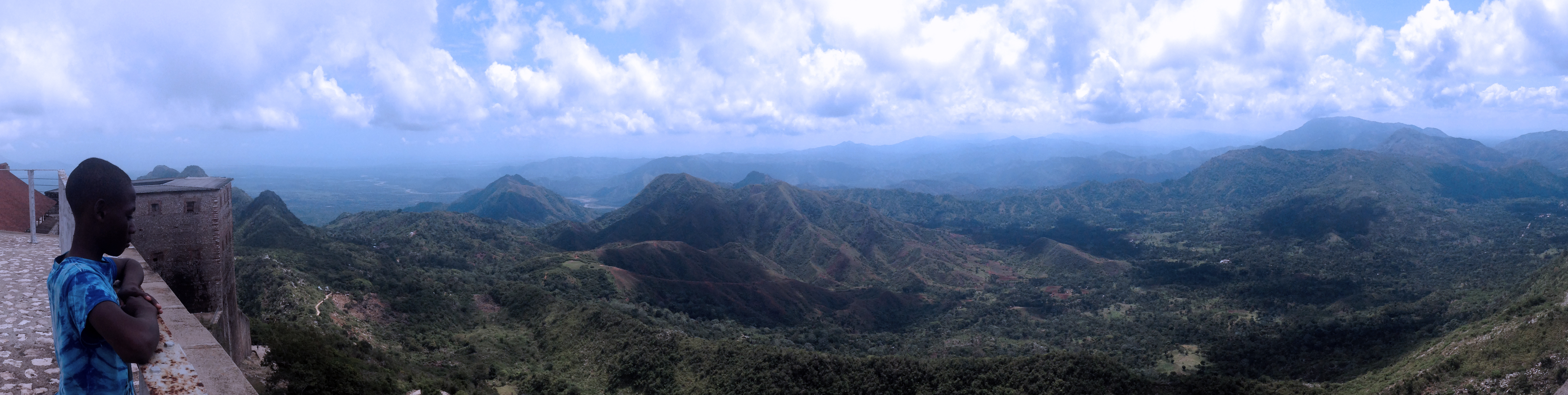 Three Bays Protected Area on the horizon from the Citadelle Laferrière, Haiti.