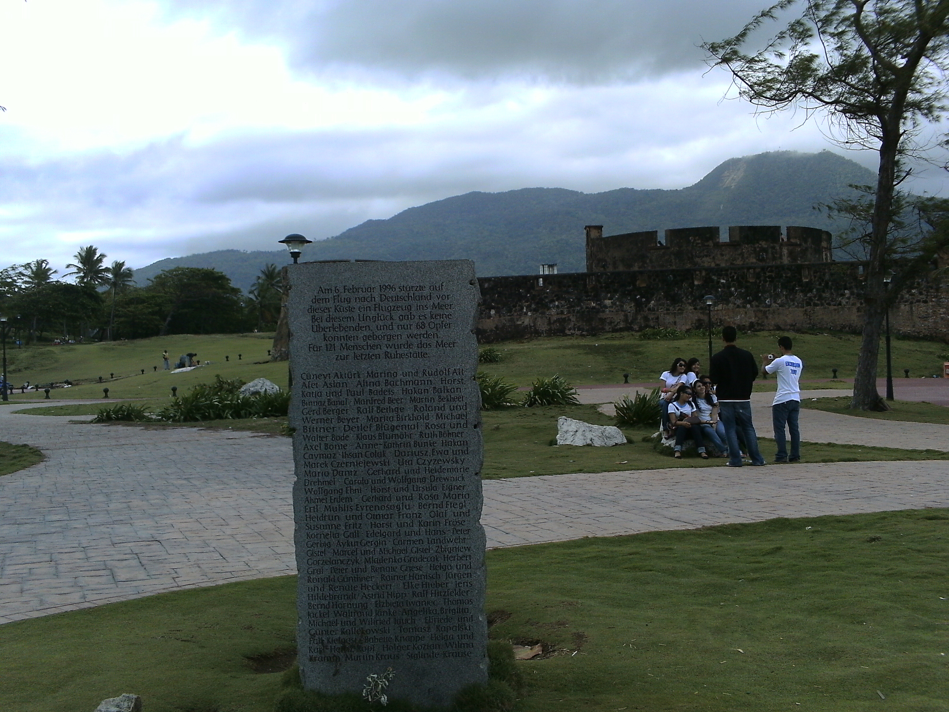 Memorial for the victims of Birgenair Flight 301 in Puerto Plata.
Memorial of the victimis of the birgenair flight 301