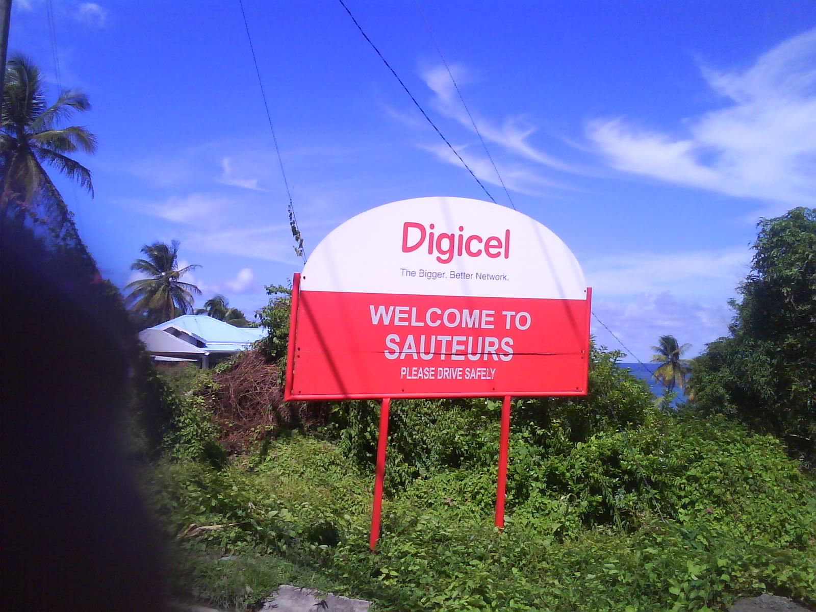 sauteurs welcome sign