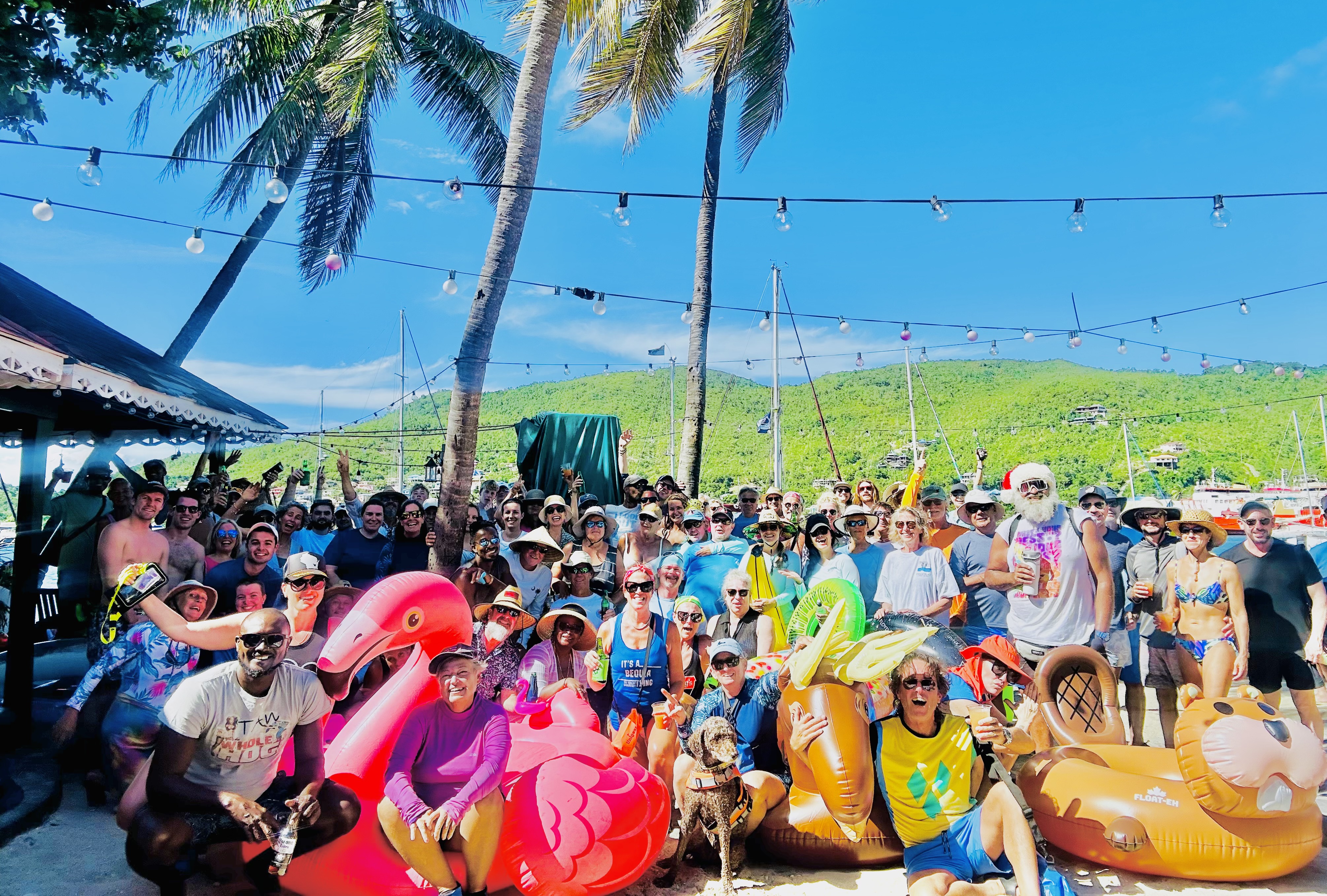 More than 100 participants in Bequia’s New Year’s Day Lilo Regatta in 2025