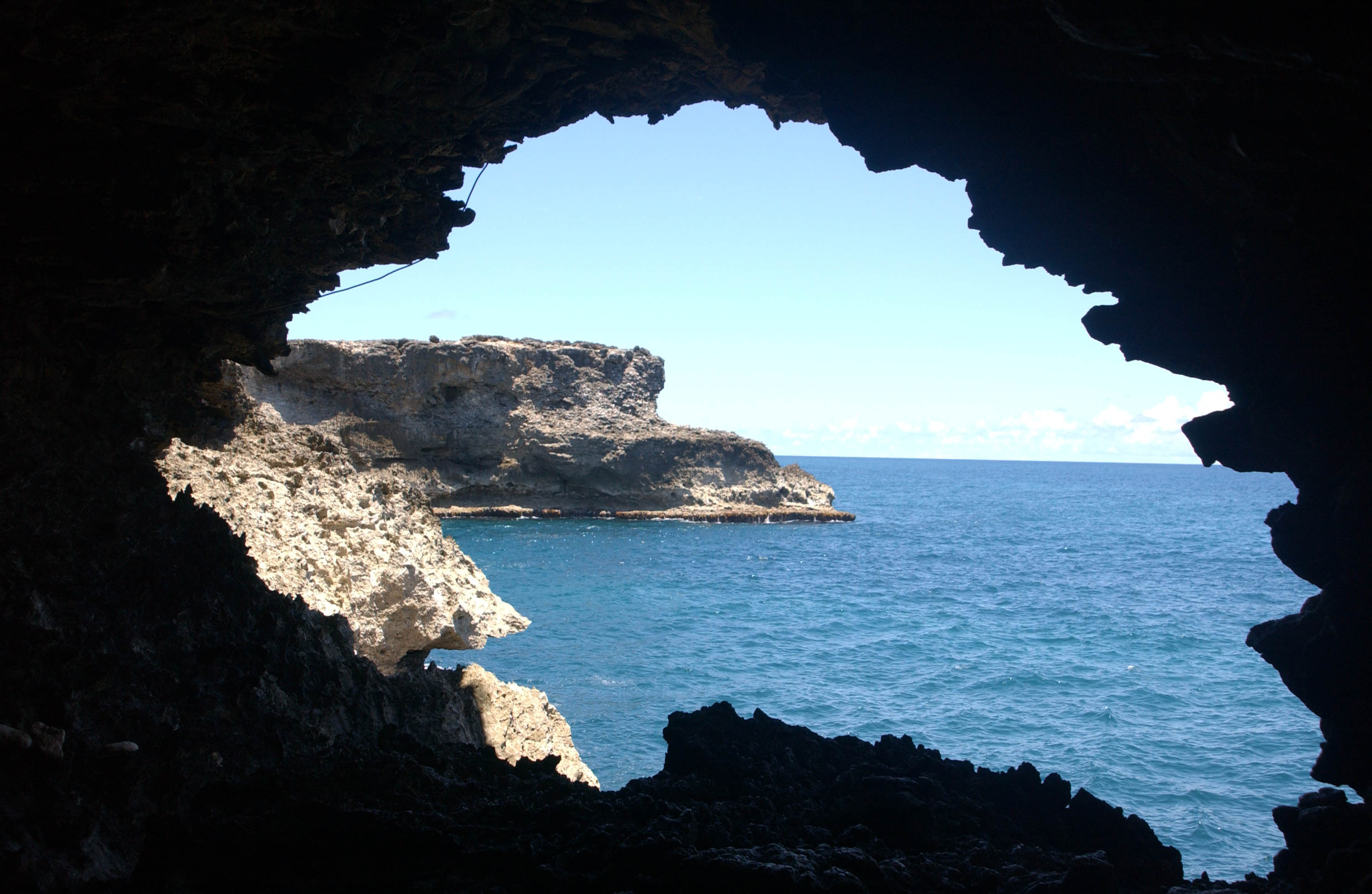 THIS IS BARBADOS' ONLY SEA CAVE AND SHOWS STUNNING VIEWS OF THE COAST FROM INSIDE THE CAVE