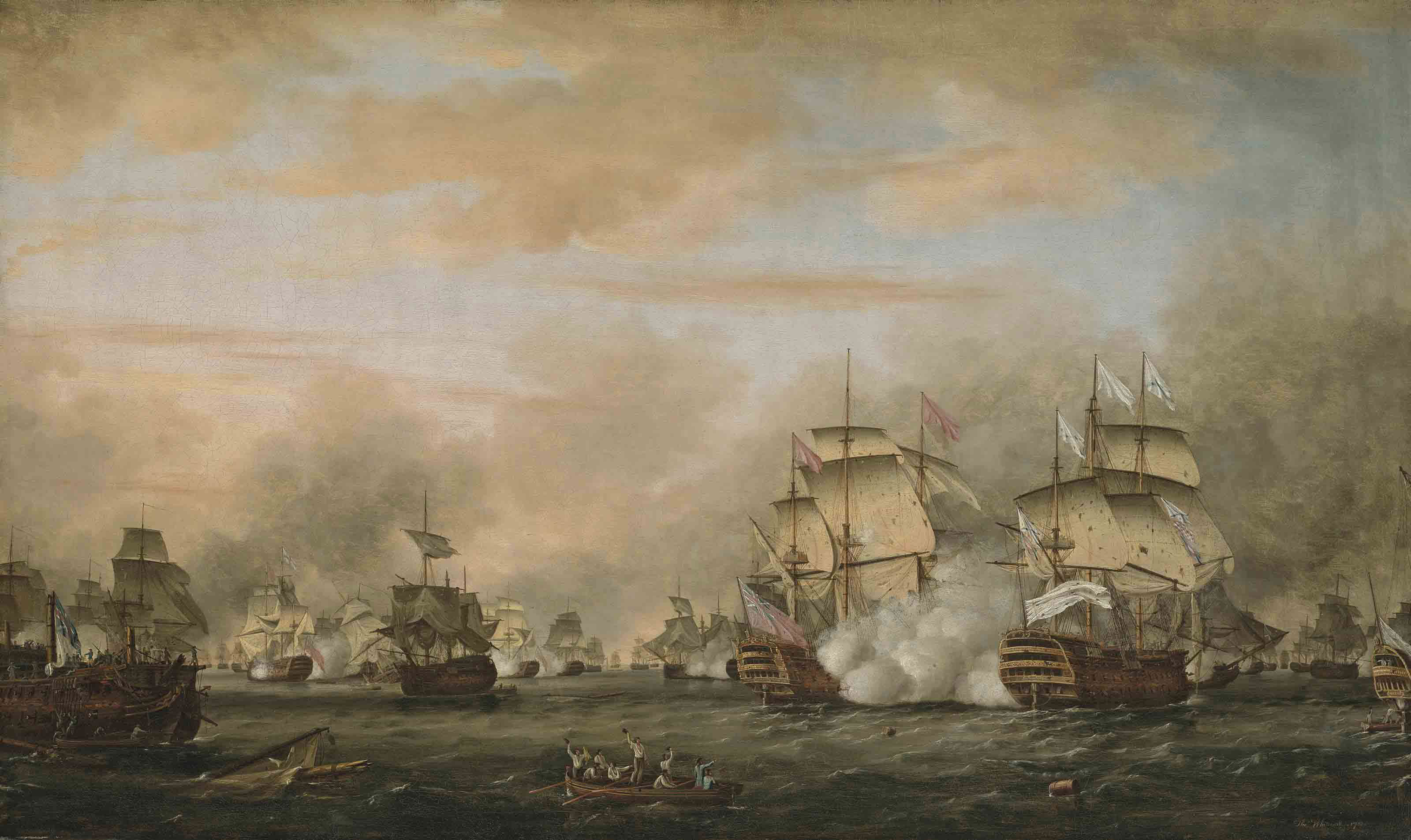 Battle of the Saintes, 12 April 1782.