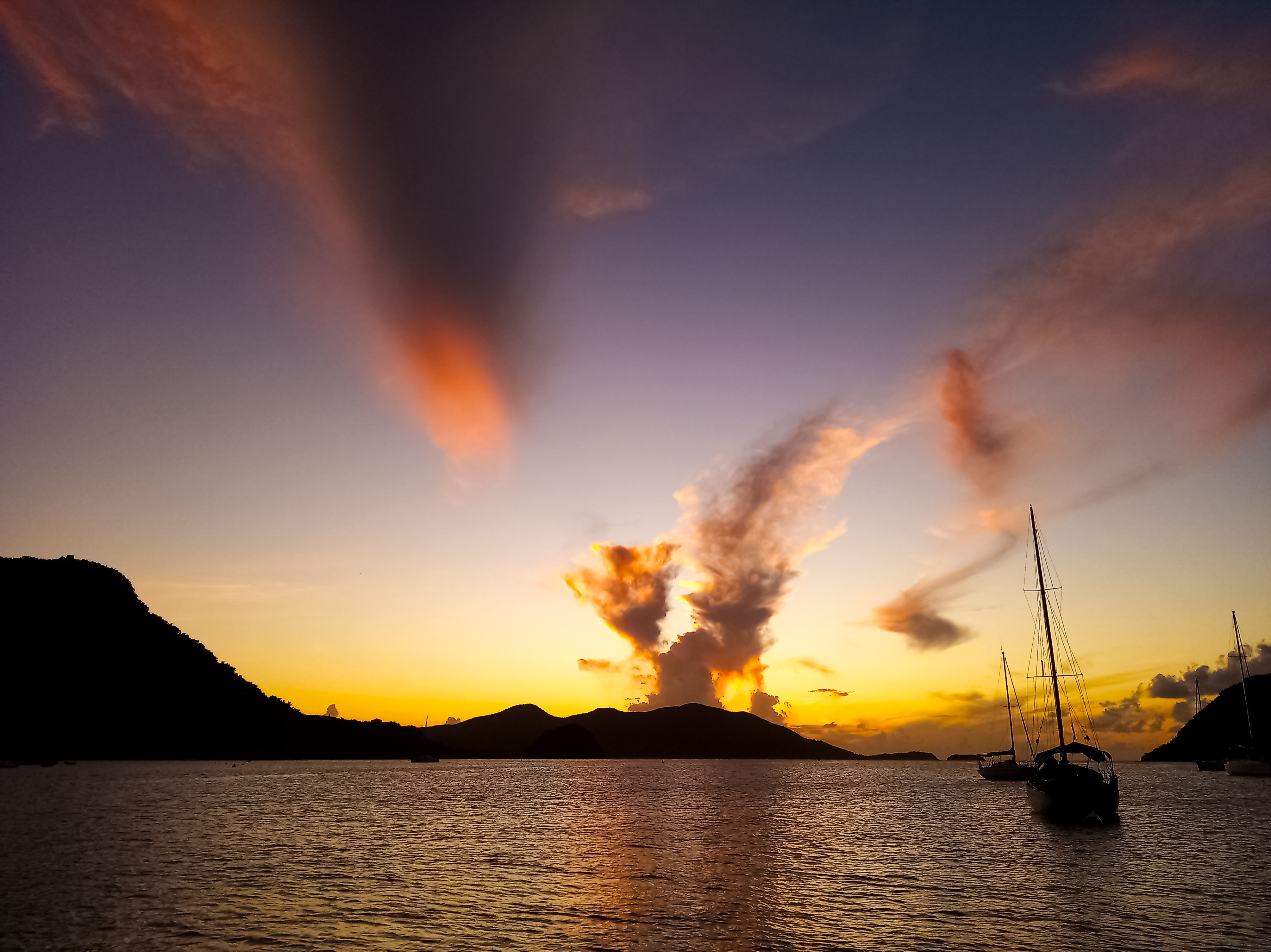 Sunset from Terre-de-Haut in les Saintes