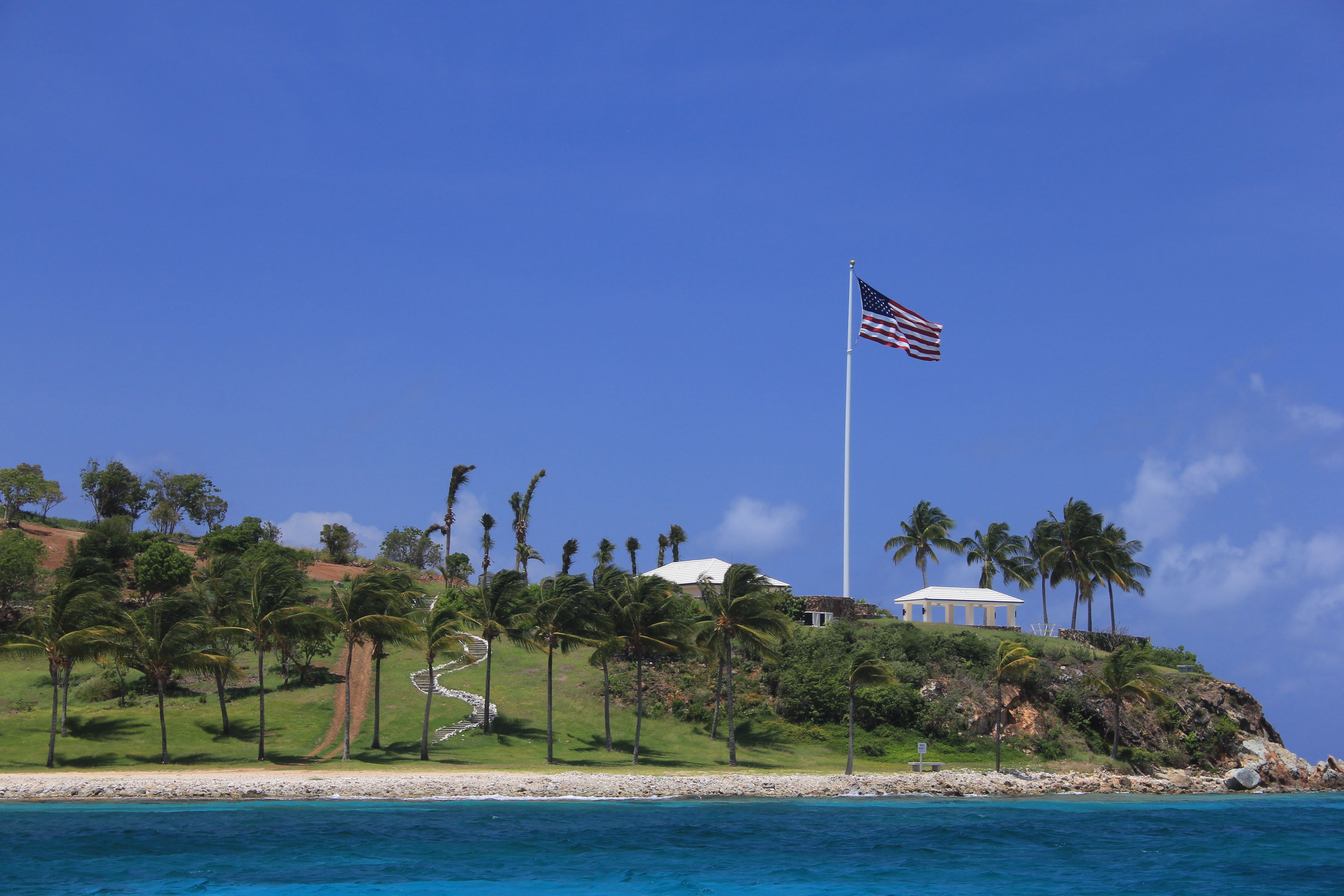 Little Saint James Island in the Virgin Islands, while owned by Jeffrey Epstein