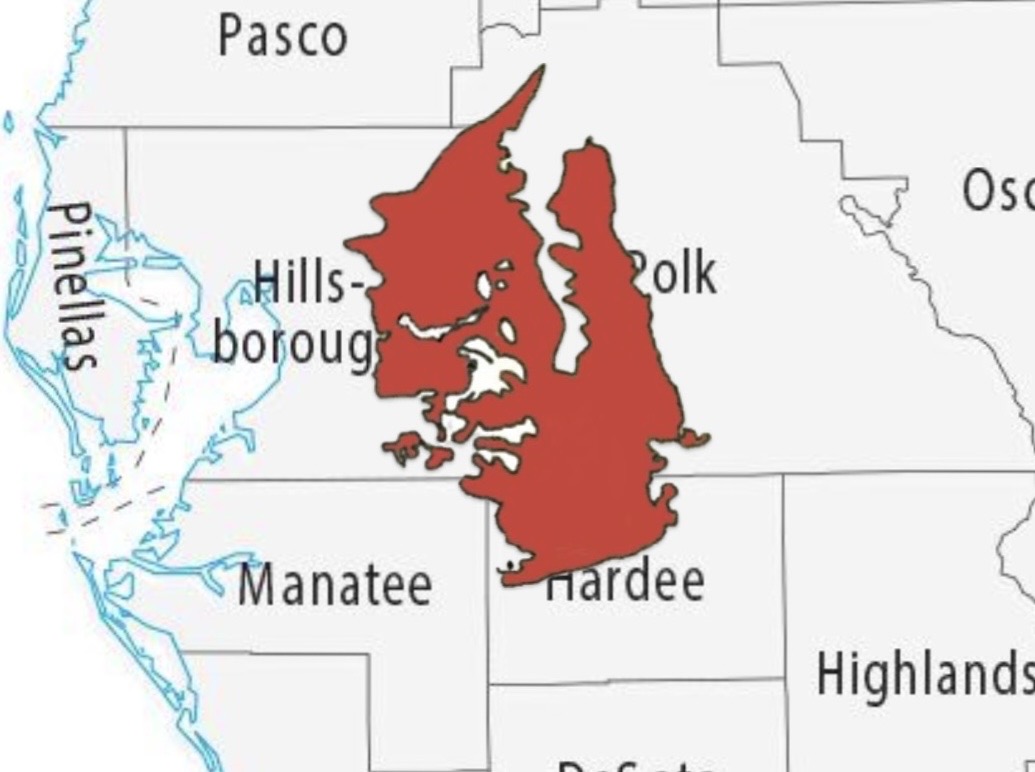 This Is A Map On The Phosphate Formation “Bone Valley”