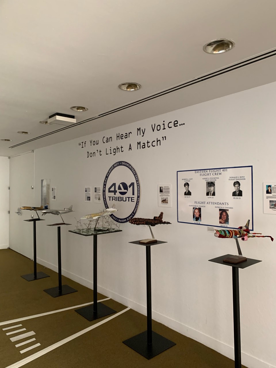 An exhibit at HistoryMiami to pay tribute and memorialize the Eastern Air Lines 401 crash.