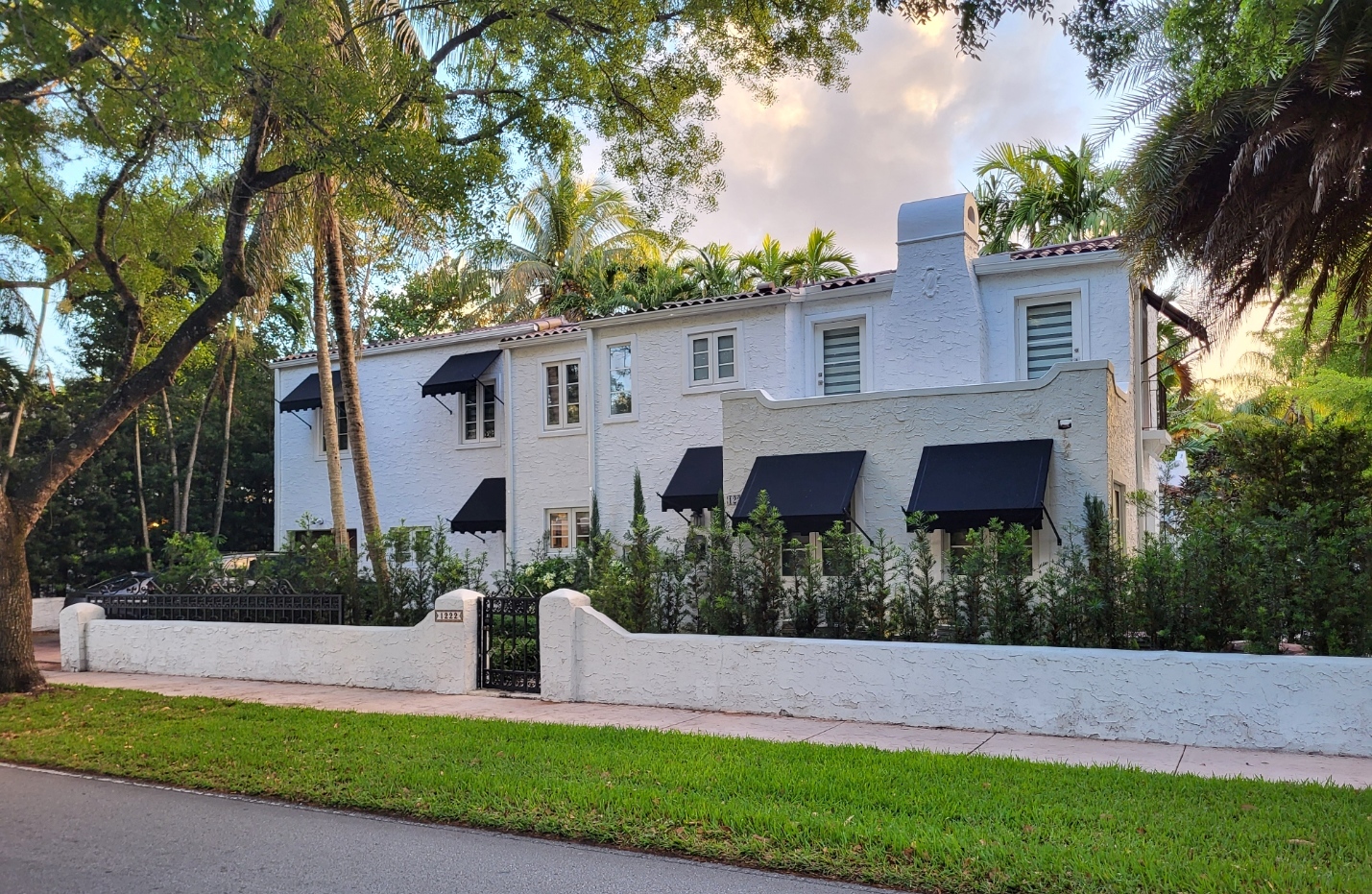 Sample of a typical Spanish-style house in Coral Gables. This home was built in 1925.