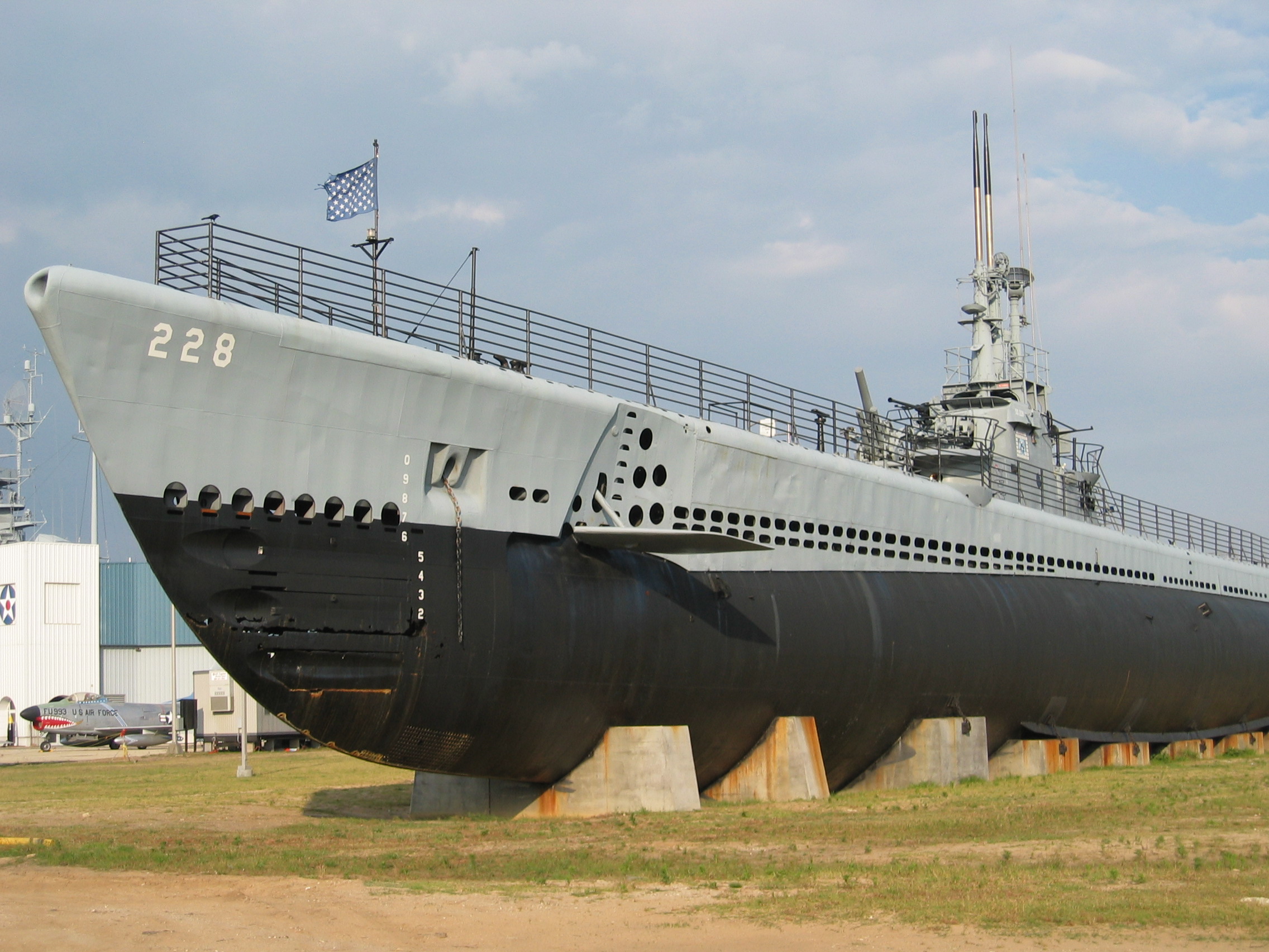 USS Drum SS-228 in the Battleship Memorial Park, Mobile, Alabama.