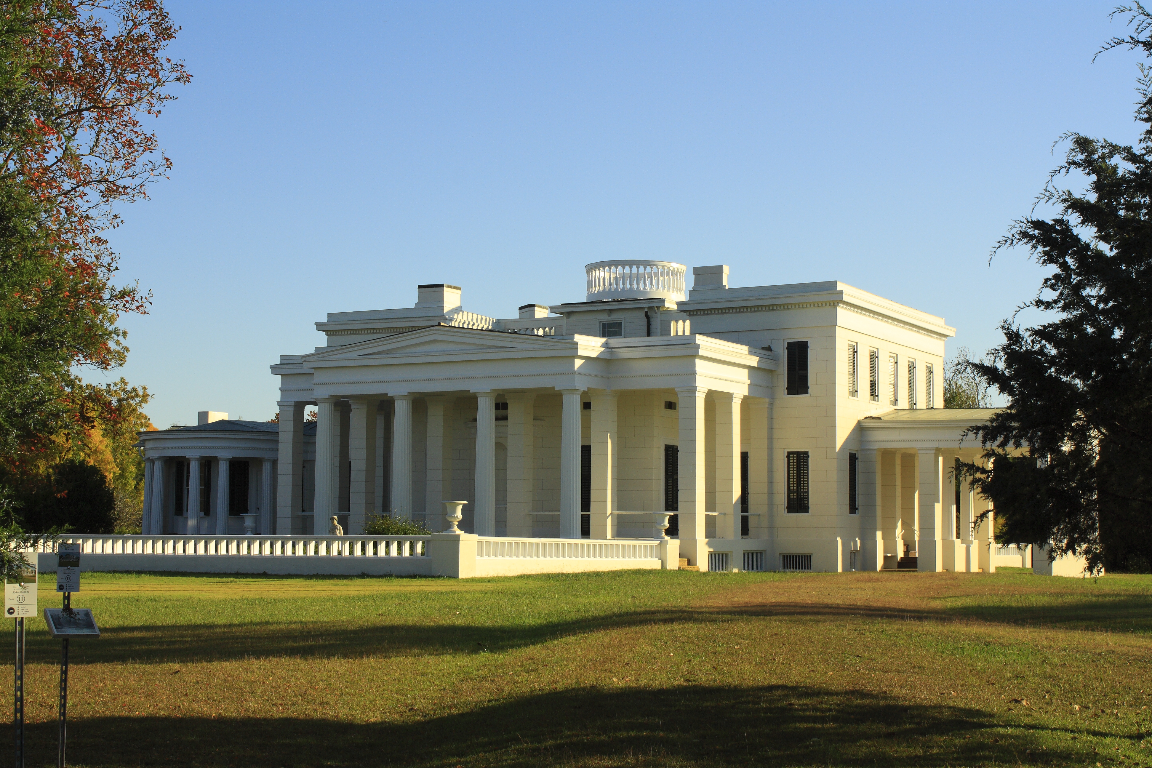 Gaineswood in Demopolis, Alabama. Taken on October 29, 2011, after the exterior restoration to the original colors and scheme was completed.