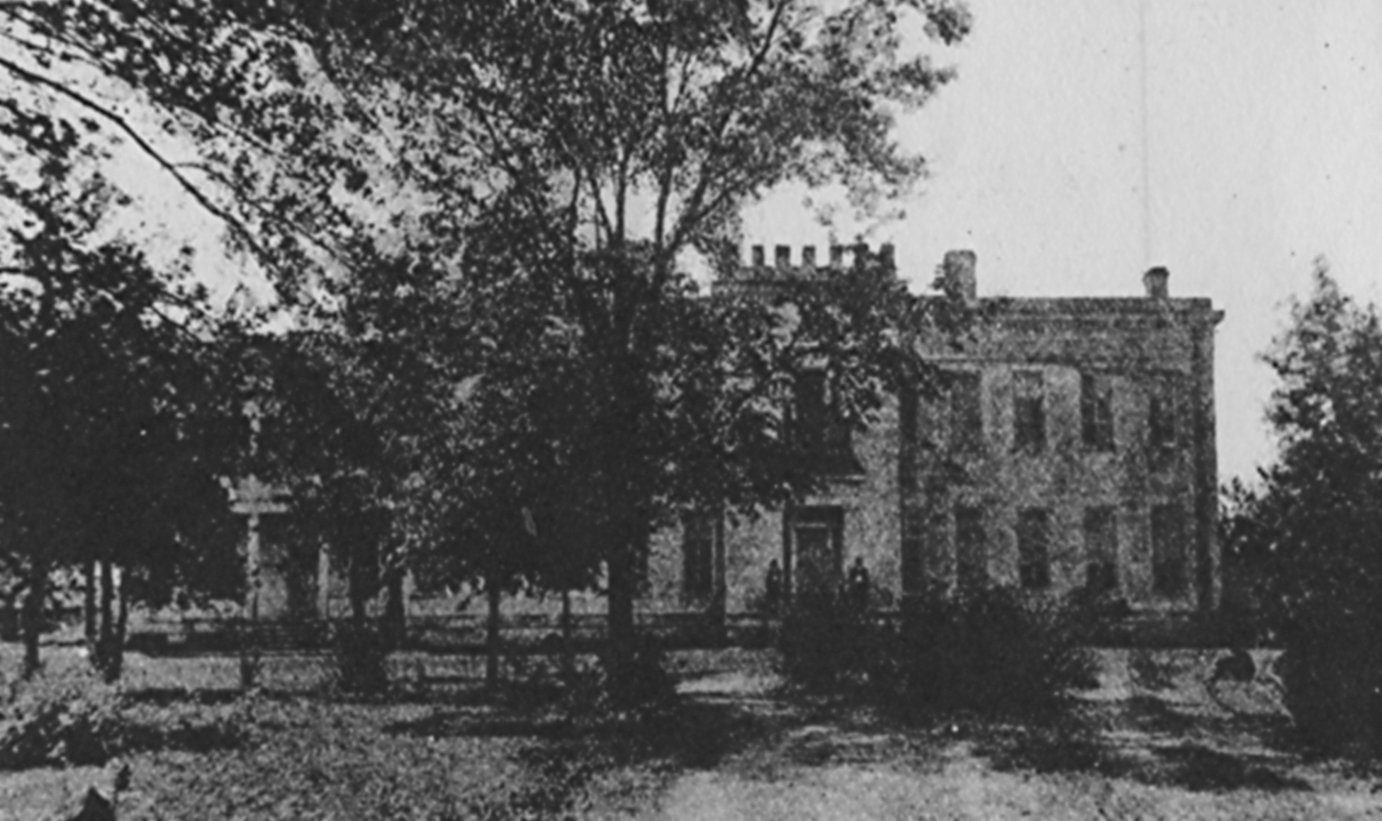 Photograph of the Perine Mansion in Cahaba, Alabama.
