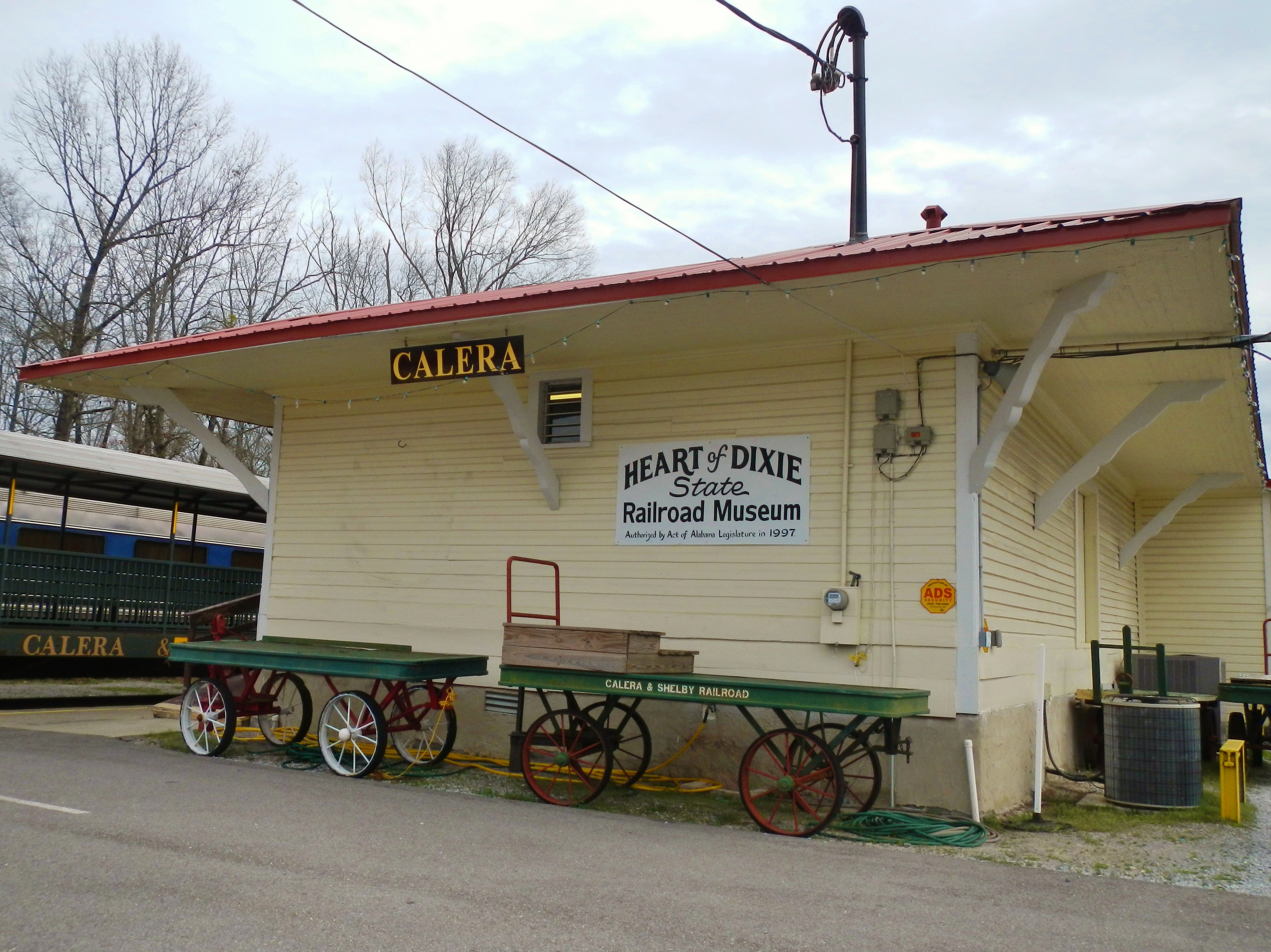 This is a photo of the Heart of Dixie Railroad Museum in Calera, Alabama