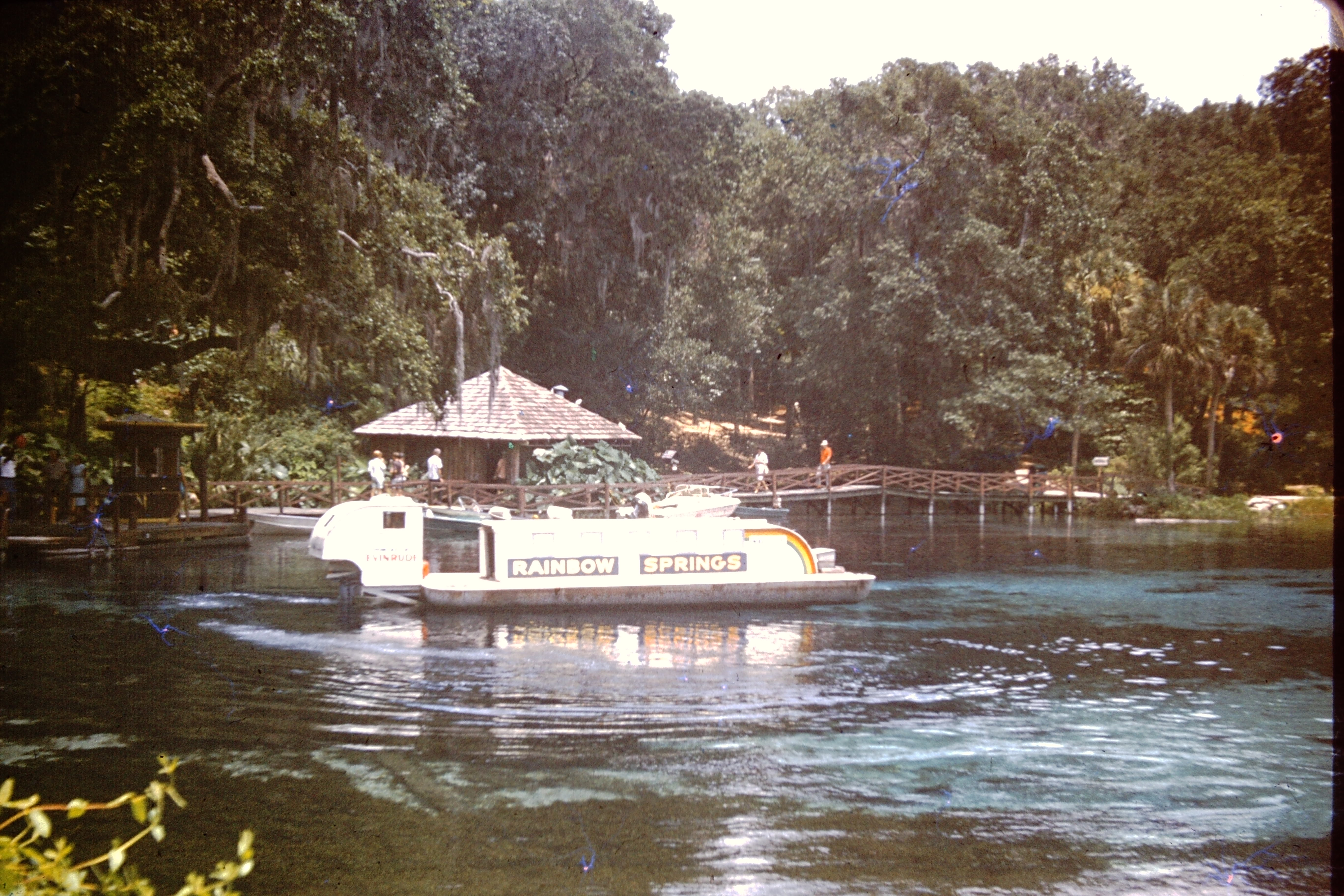Rainbow Springs "submarine" sightseeing boat where passengers sat below the waterline looking out underwater windows