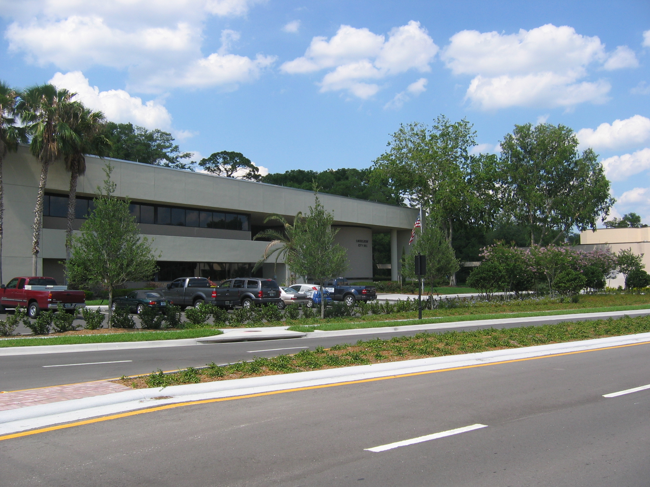 A view of Casselberry, Florida's City Hall on Triplet Lake Drive.