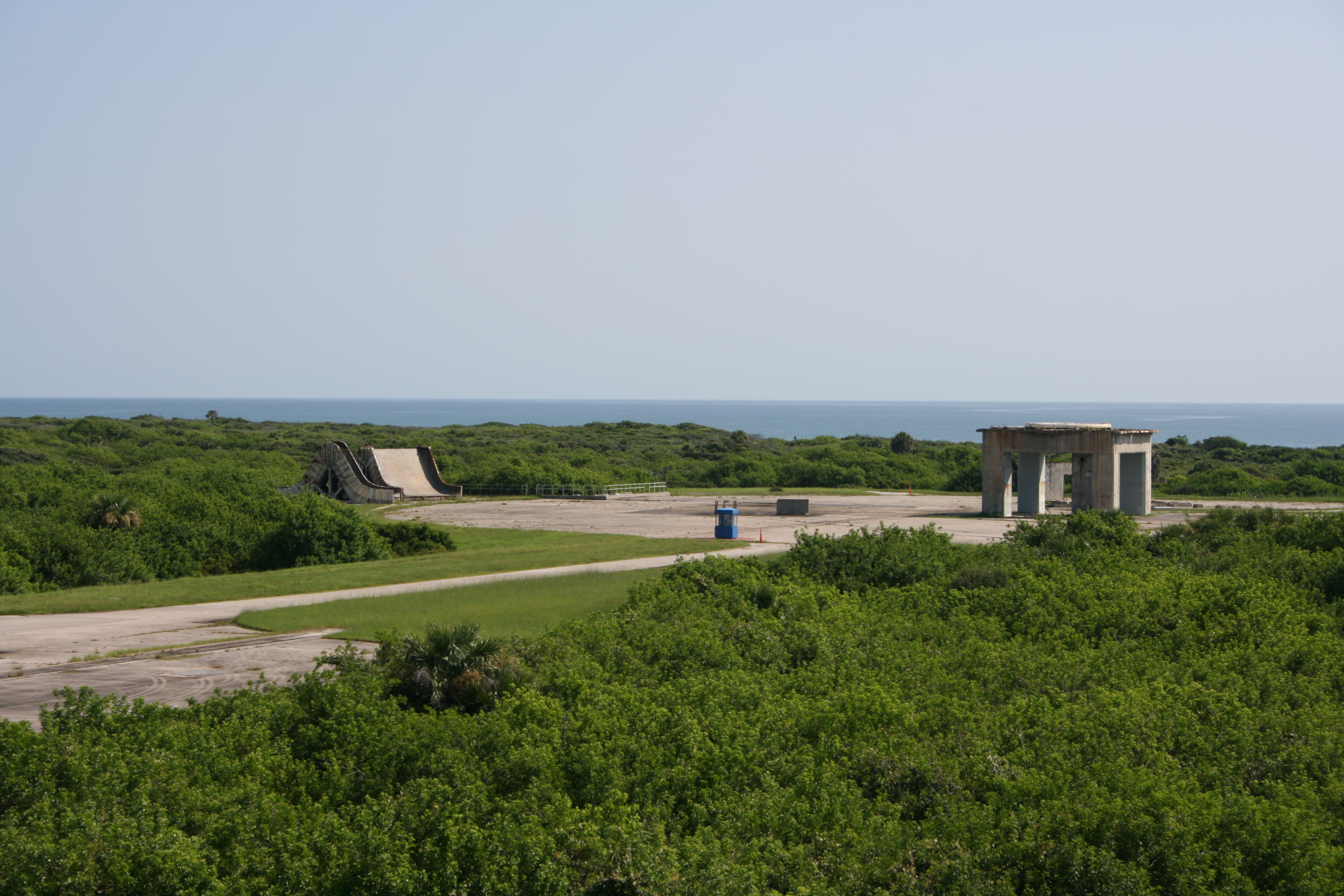 Dismantled Launch Complex 34 at Cape Canaveral Air Force Station.