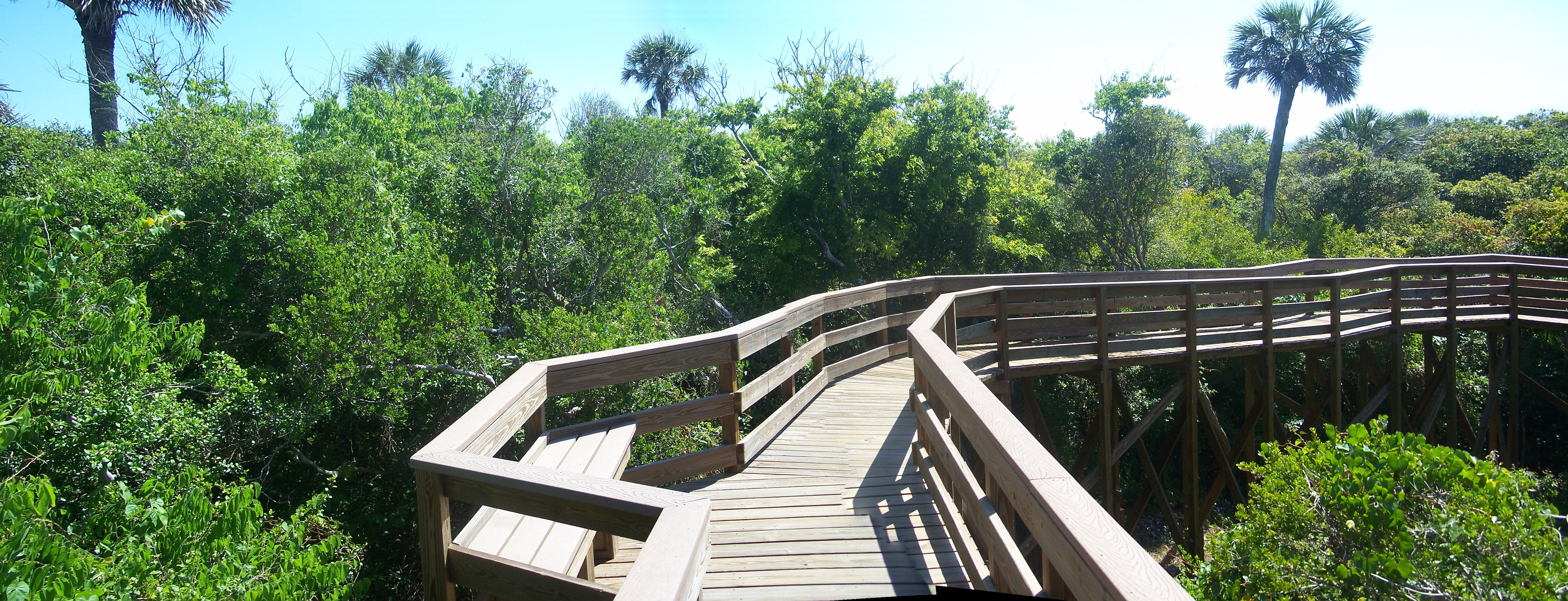 Canaveral National Seashore: Turtle Mound:
Boardwalk to top of mound