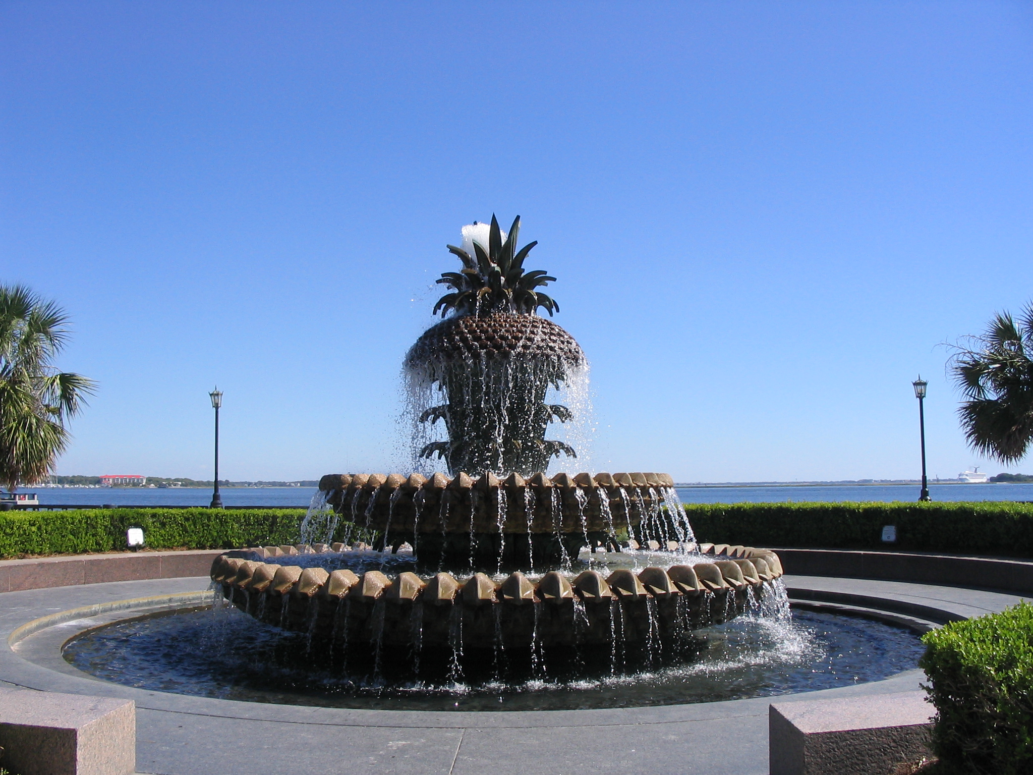 The "Pineapple Fountain" located at Waterfront Park in Charleston, SC.