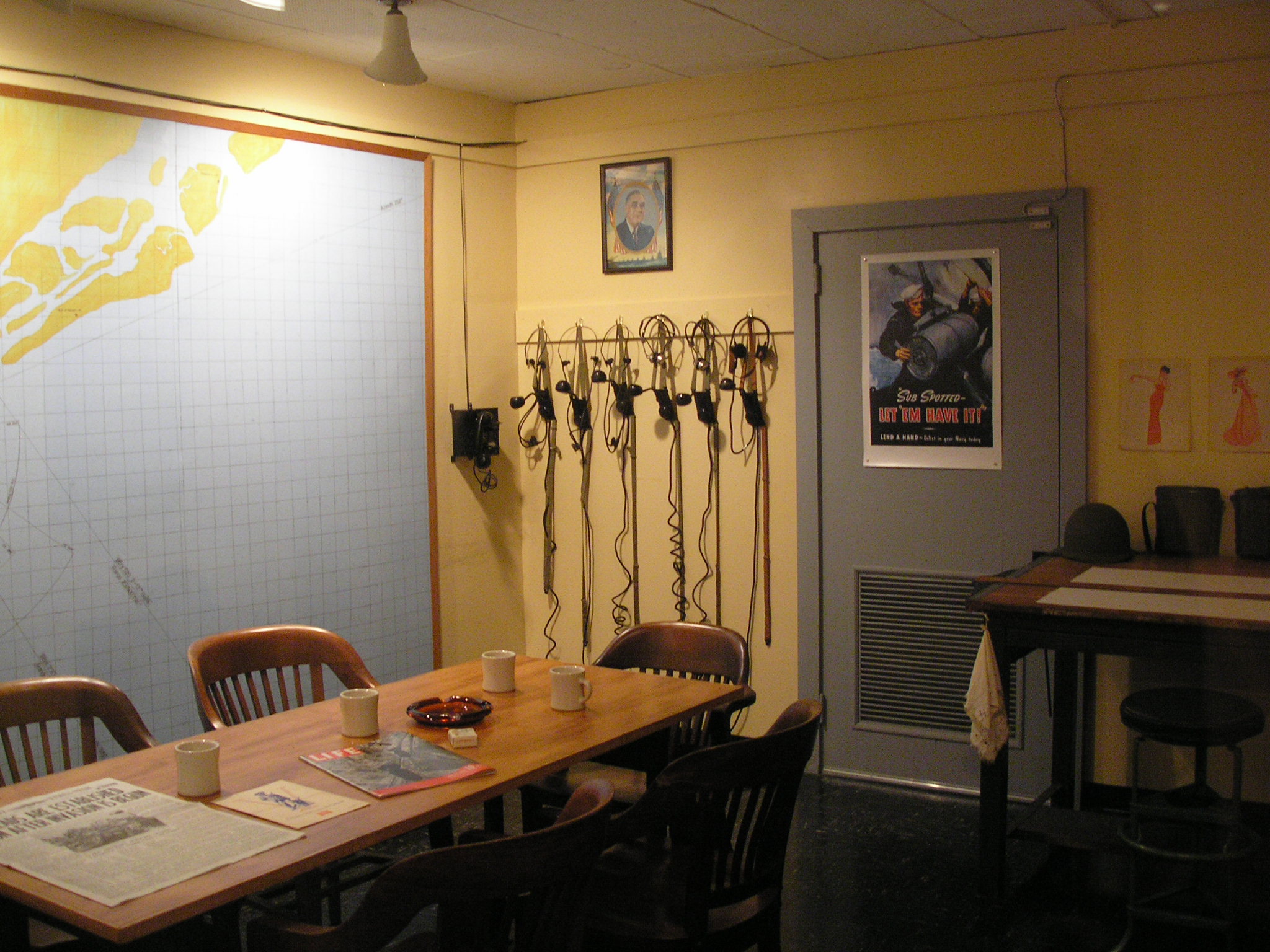 An interiour room of the Fort Moultrie National Monument on Sullivan's Island, South Carolina.