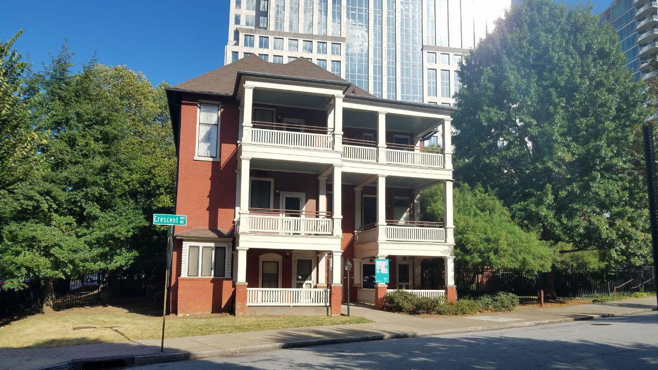 Rear entrance of the Margaret Mitchell House in Atlanta, Georgia.