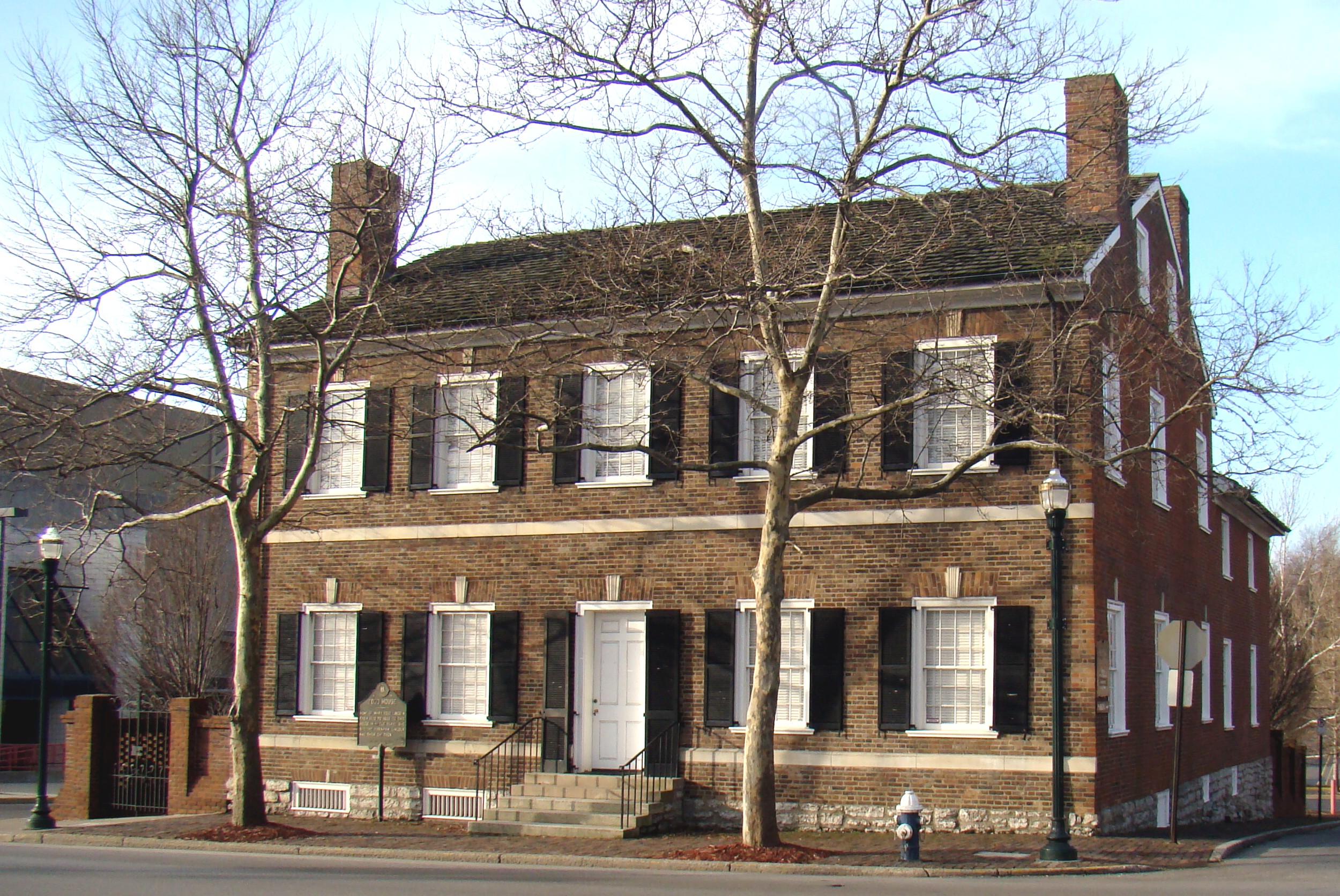 Childhood home of First Lady Mary Todd Lincoln located in Lexington, Kentucky. The current address is 578 West Main Street, Lexington, Kentucky.