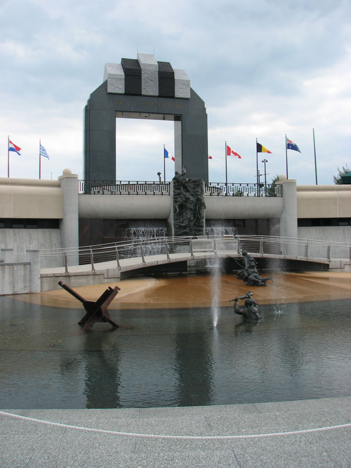 Photograph of the National D-Day Memorial at Bedford, Virginia, taken by RebelAt, on 12 August 2006.