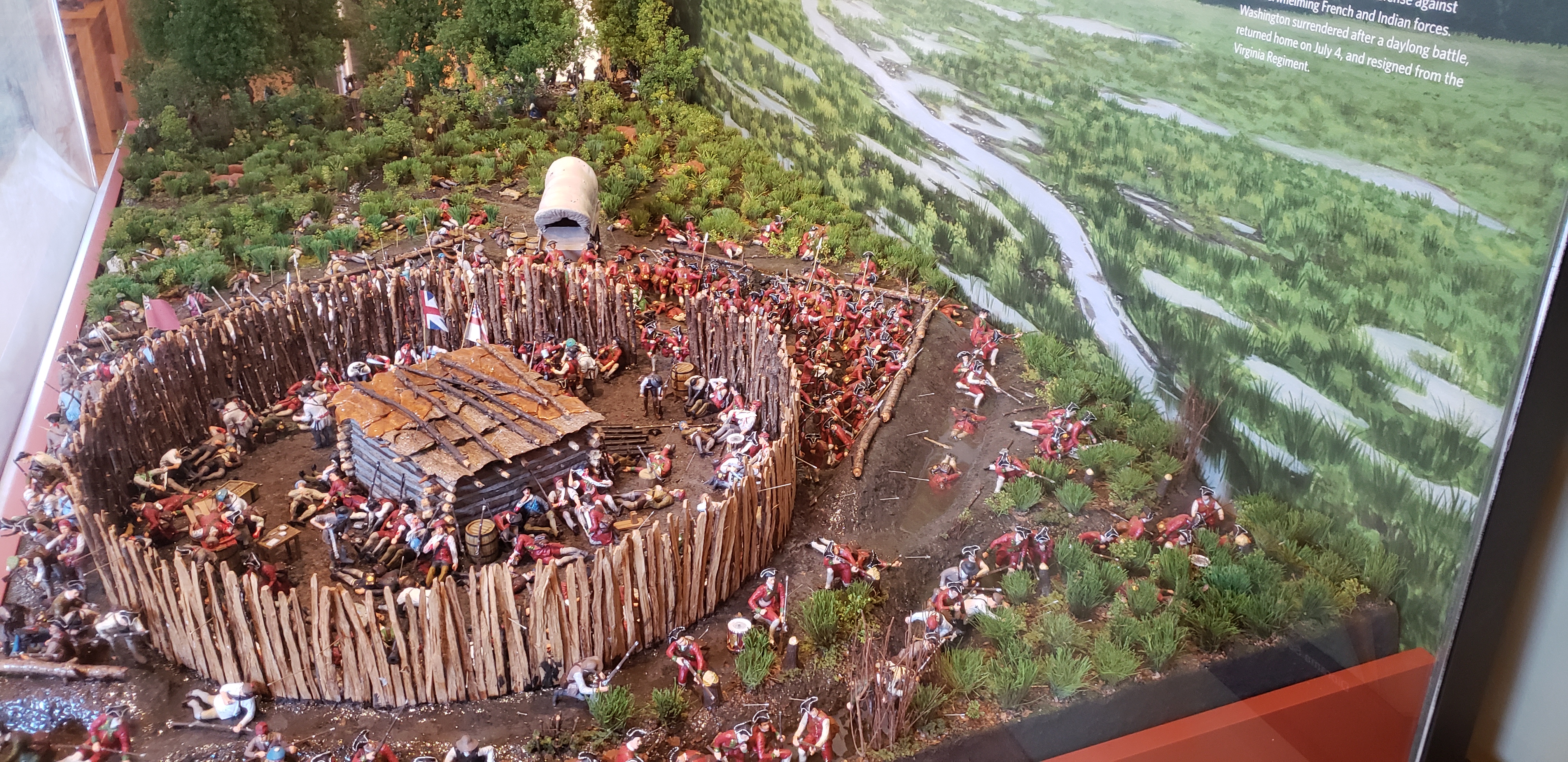 NPS Diorama Fort Necessity battle