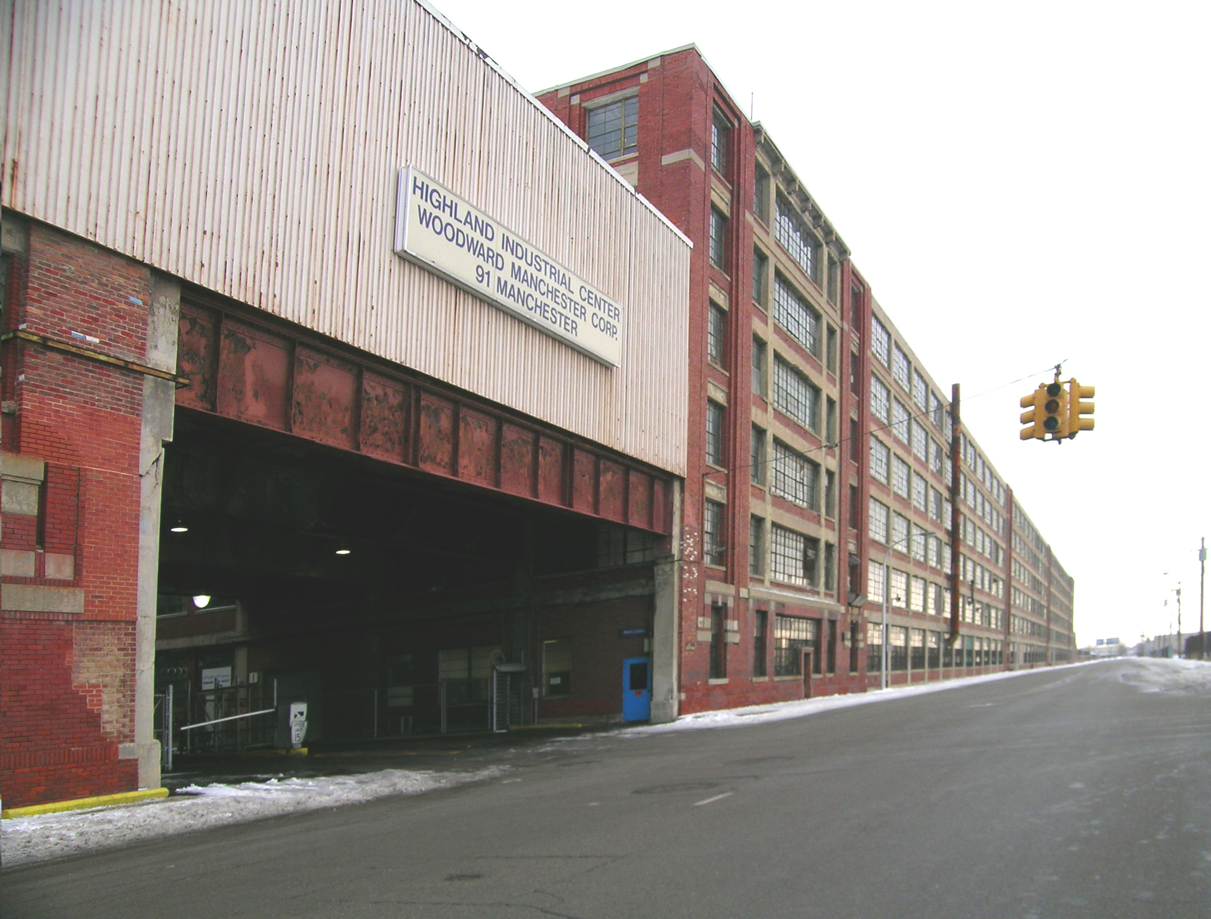 Highland Park Ford Plant south side streetscape. The Highland Park Ford Motor Company plant in Highland Park, Michigan, United States is listed on the US National Register of Historic Places (NRHP), and is a designated National Historic Landmark.