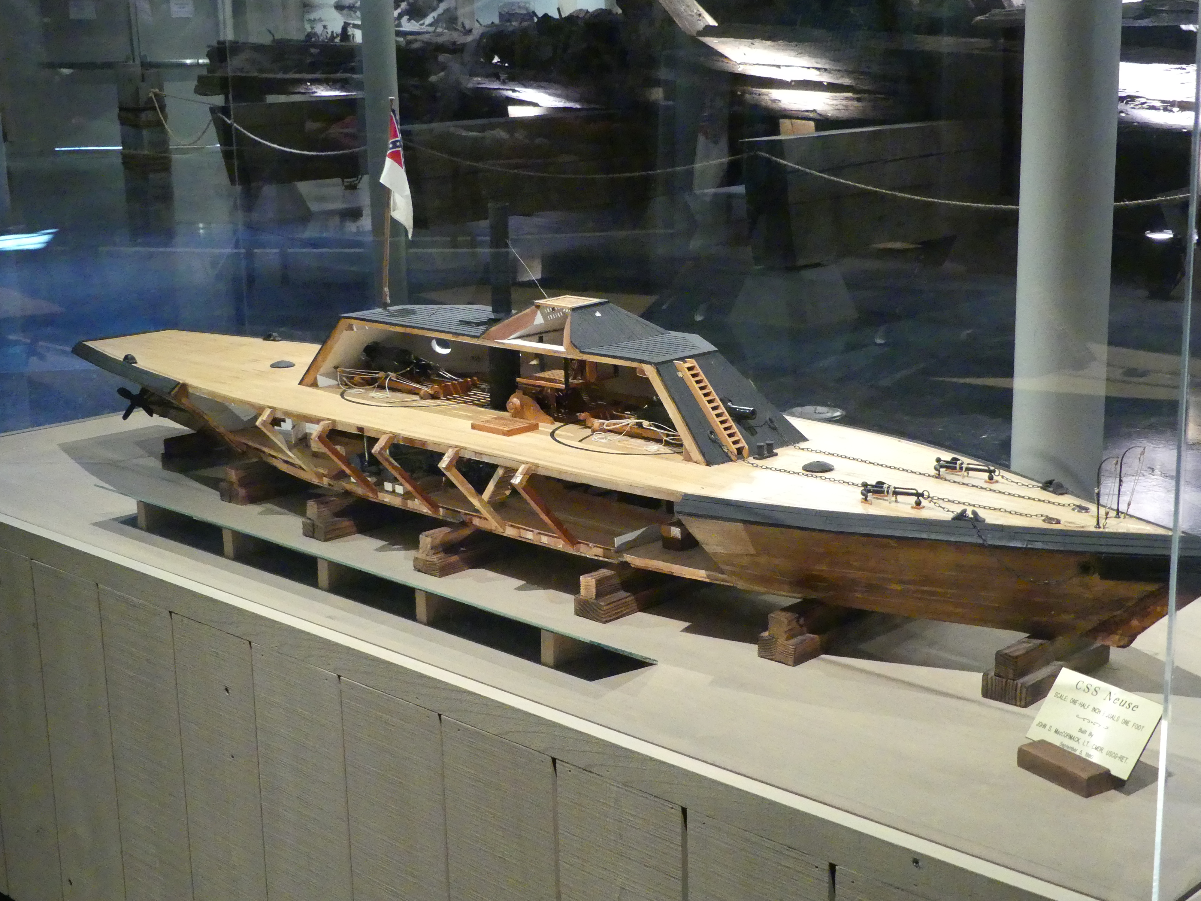 Model of CSS Neuse at Neuse Museum in Kinston, NC