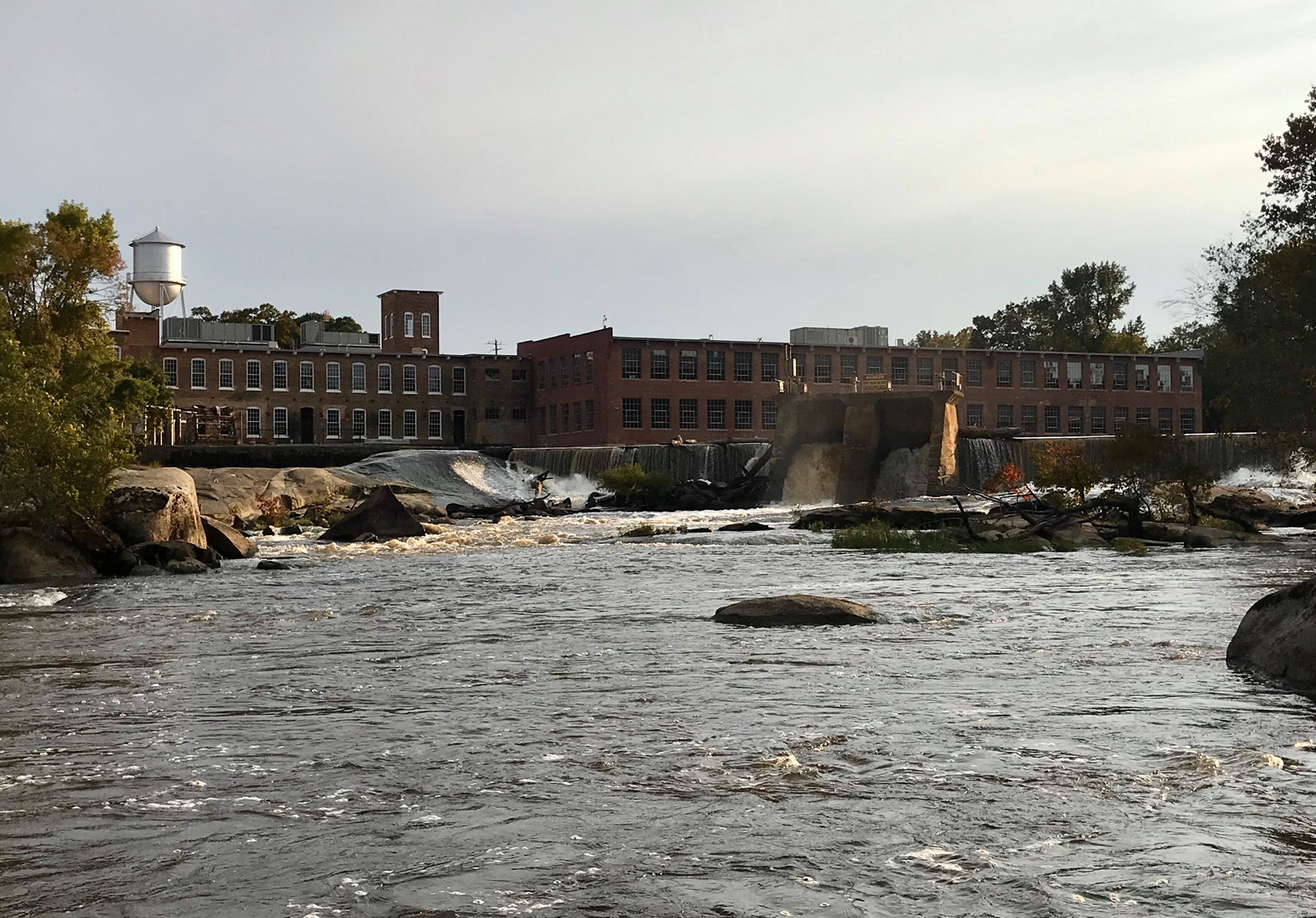 Photo of Rocky Mount Mills, facing across the water