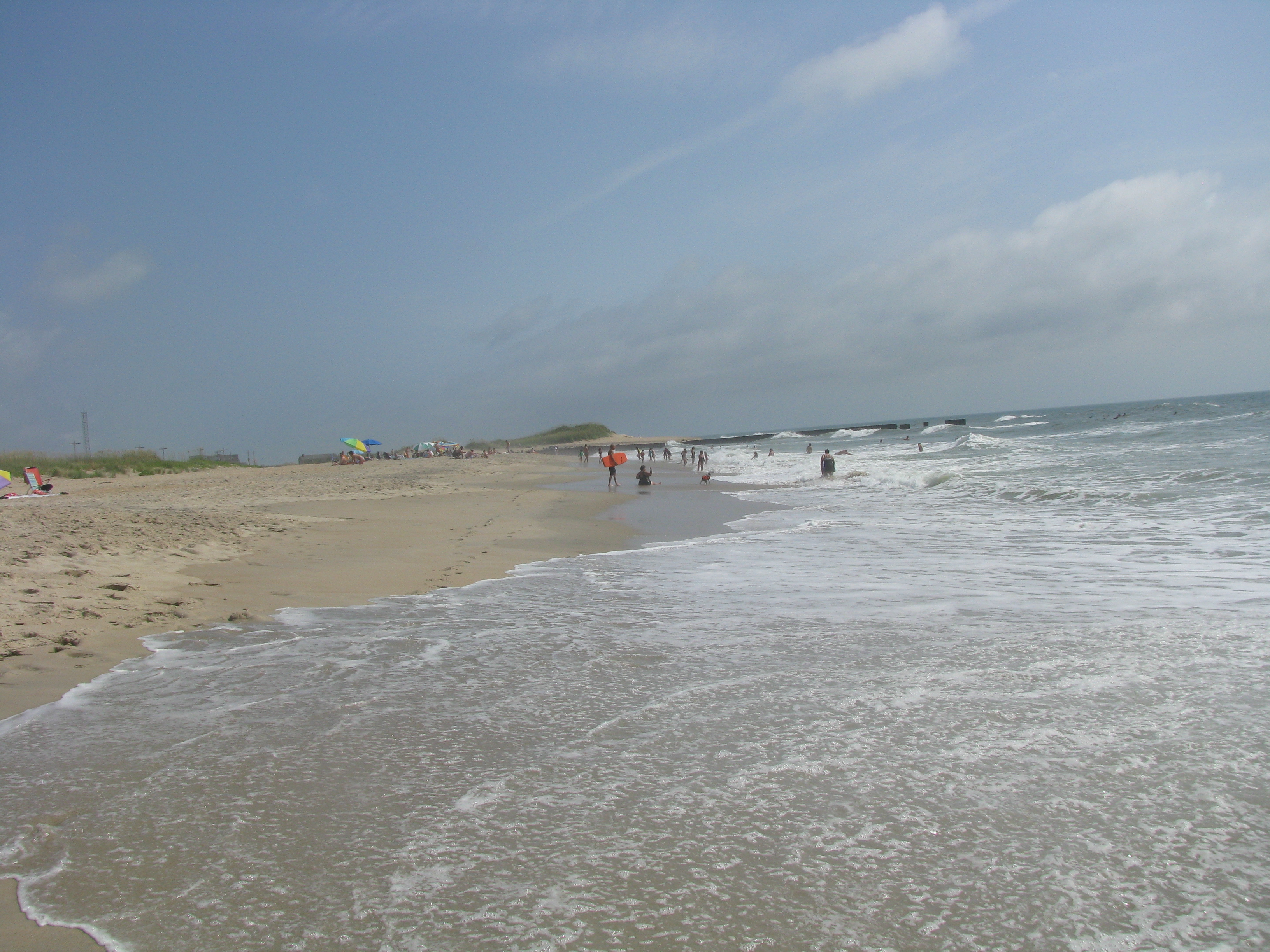 The beach adjacent to the Cape Hatteras Lighthouse looking north.