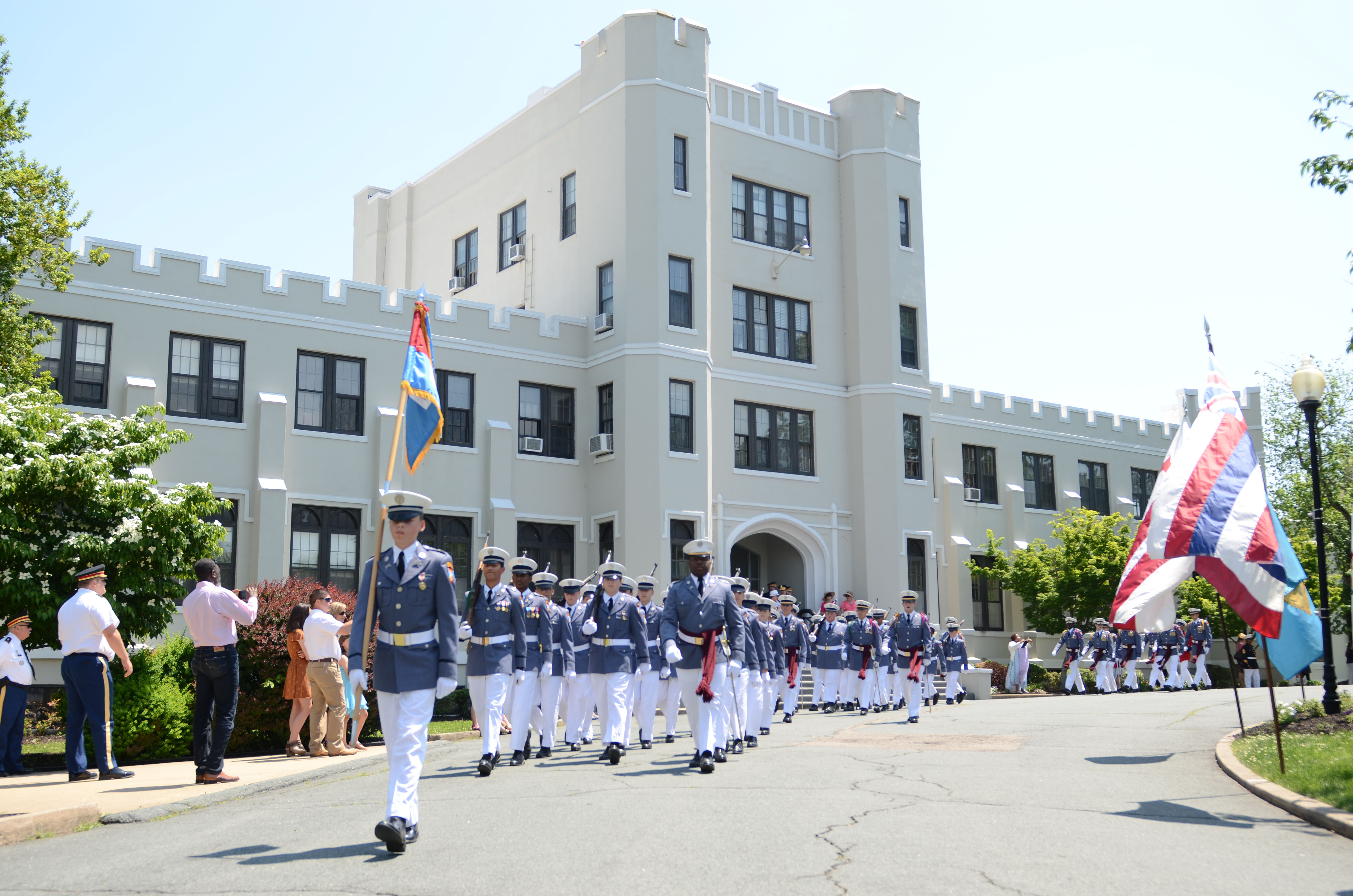 Fork Union Military Academy is a boys boarding school located in Fork Union, Virginia, USA. This picture was taken during the First Call for the Mothers Day Parade in May 2018.