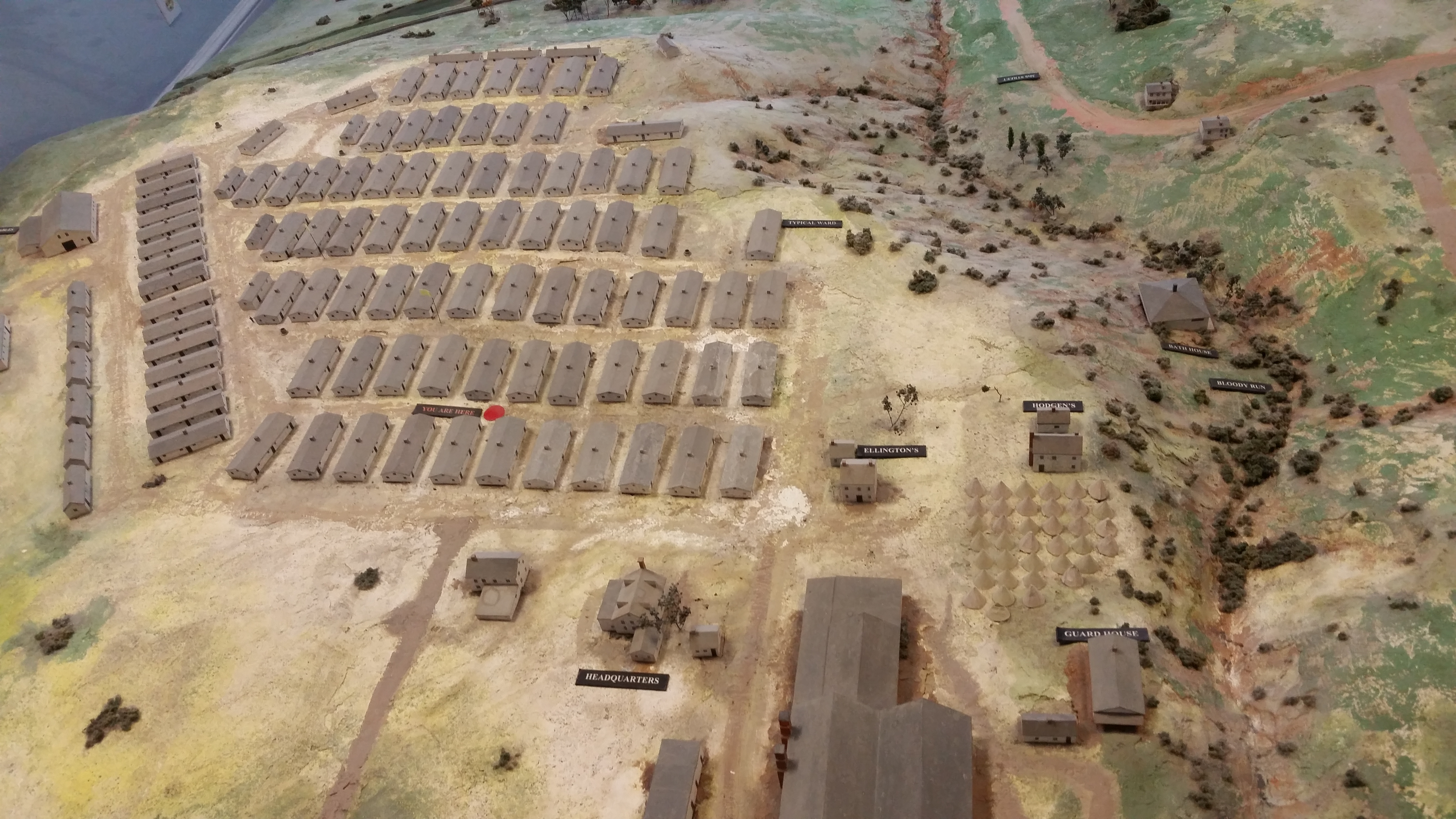 NPS model of the Chimborazo Hospital grounds, Chimborazo Park, Richmond, Virginia
