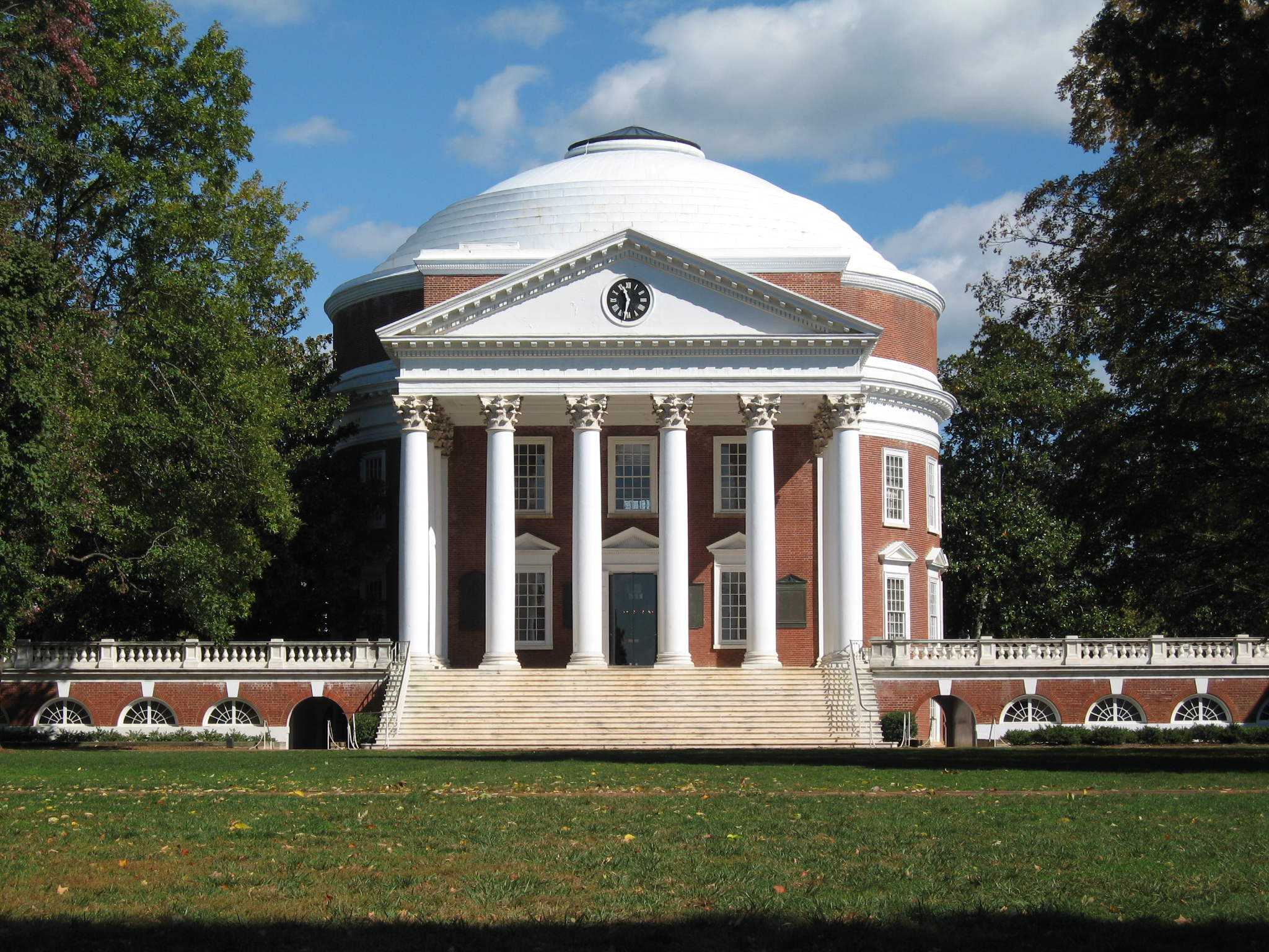 The Rotunda at the University of Virginia. Charlottesville, Virginia, United States
