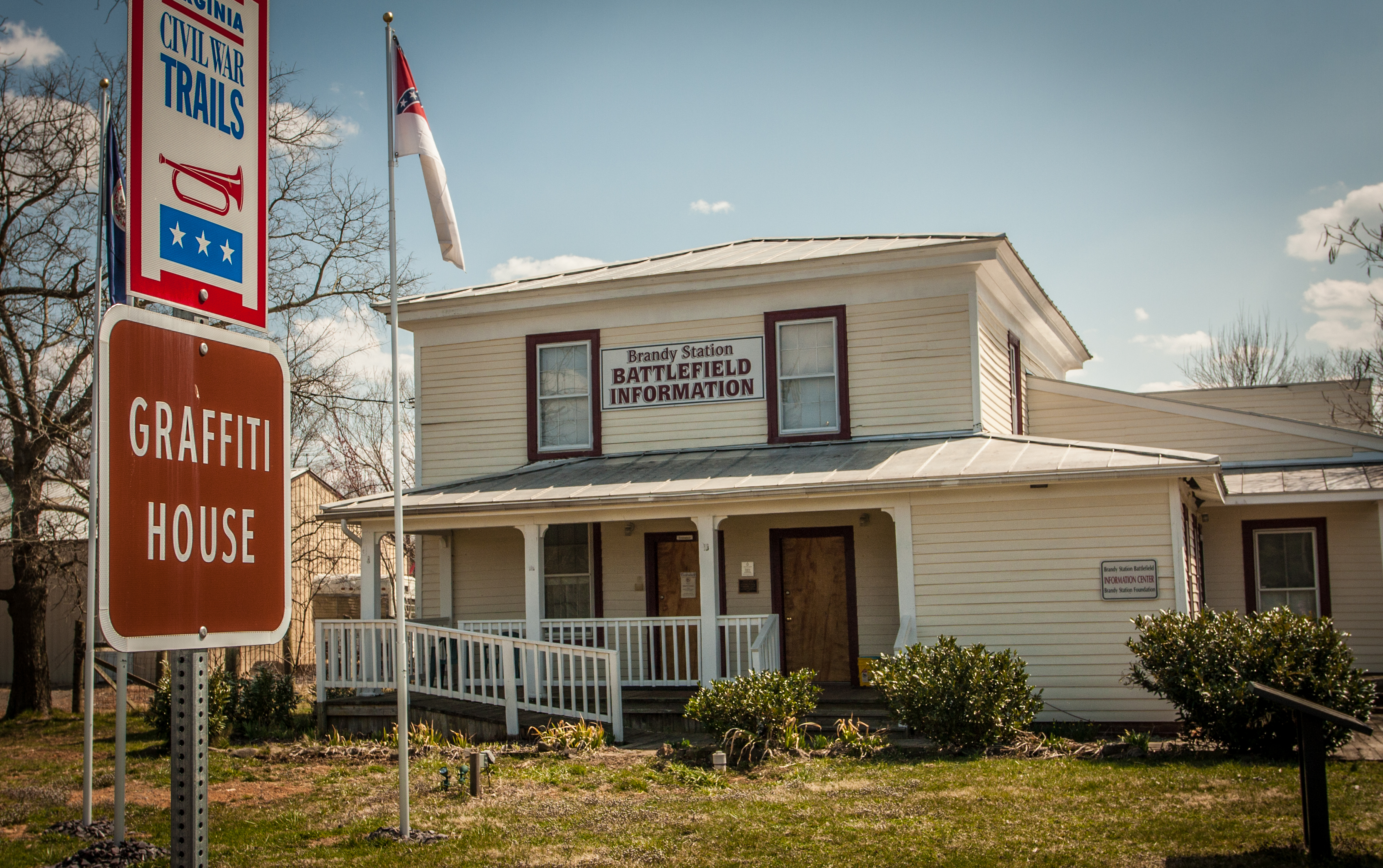 Graffiti House, a field hospital during the Civil War. Many signatures and hand drawings by soldiers have been discovered on the walls.