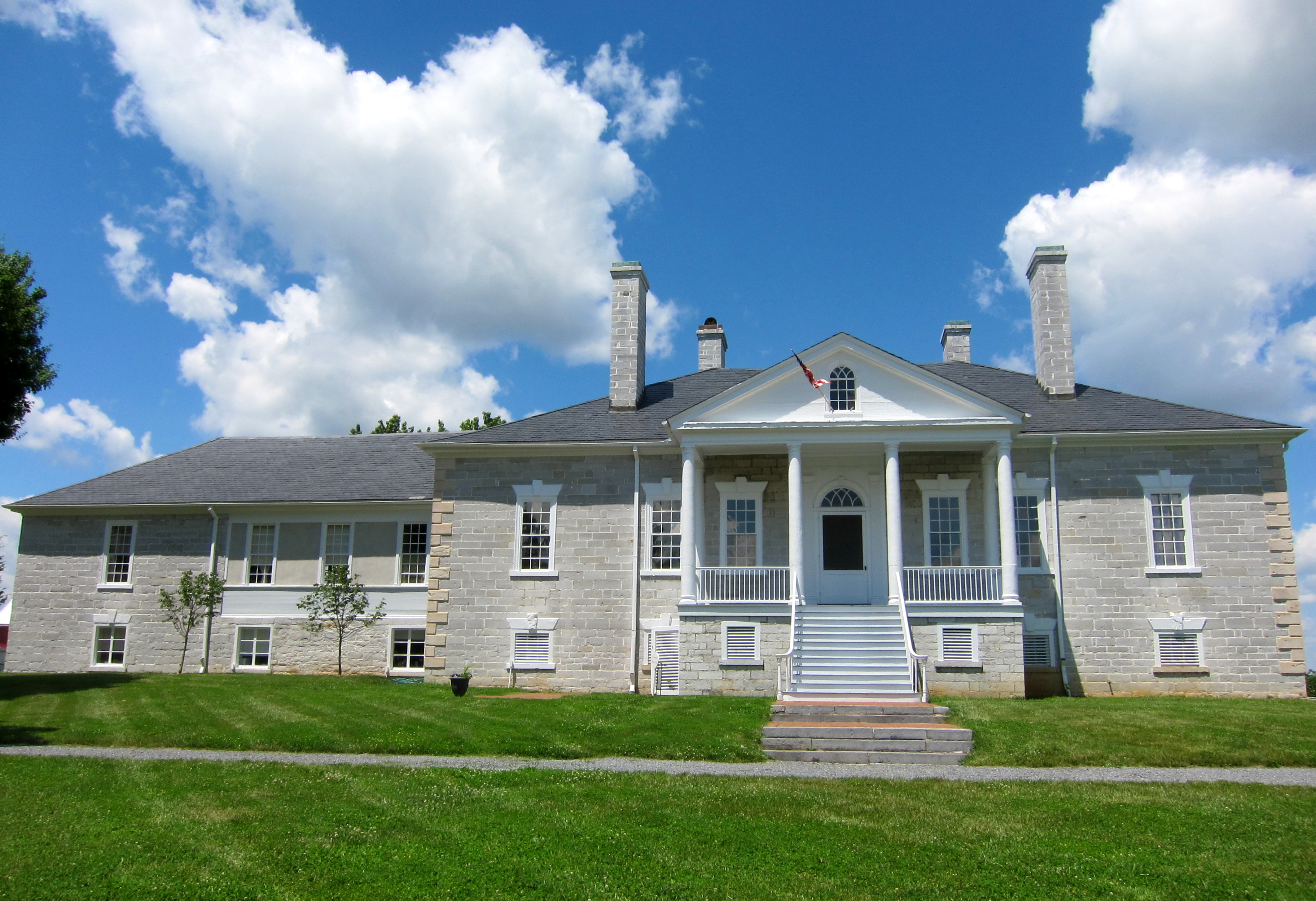 The Manor House at Belle Grove Plantation near Middletown, Virginia.