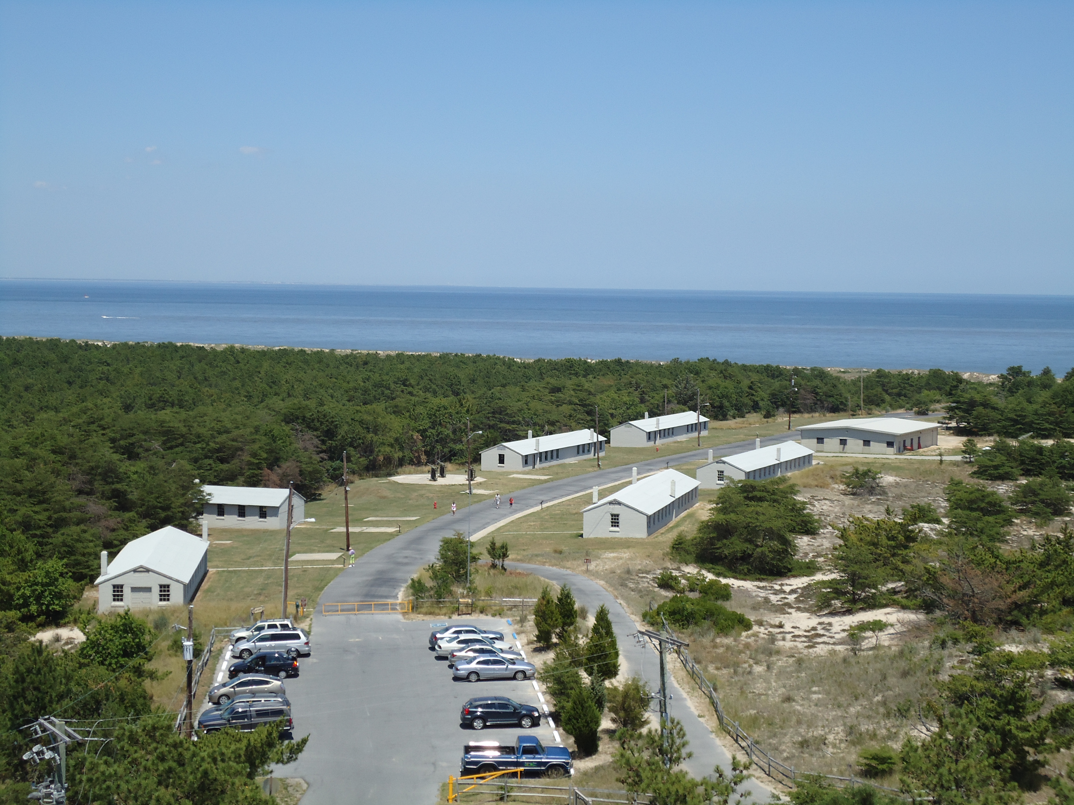 View of Fort Miles from one of the historic fire control towers that were built to spot enemy ships during WWII.