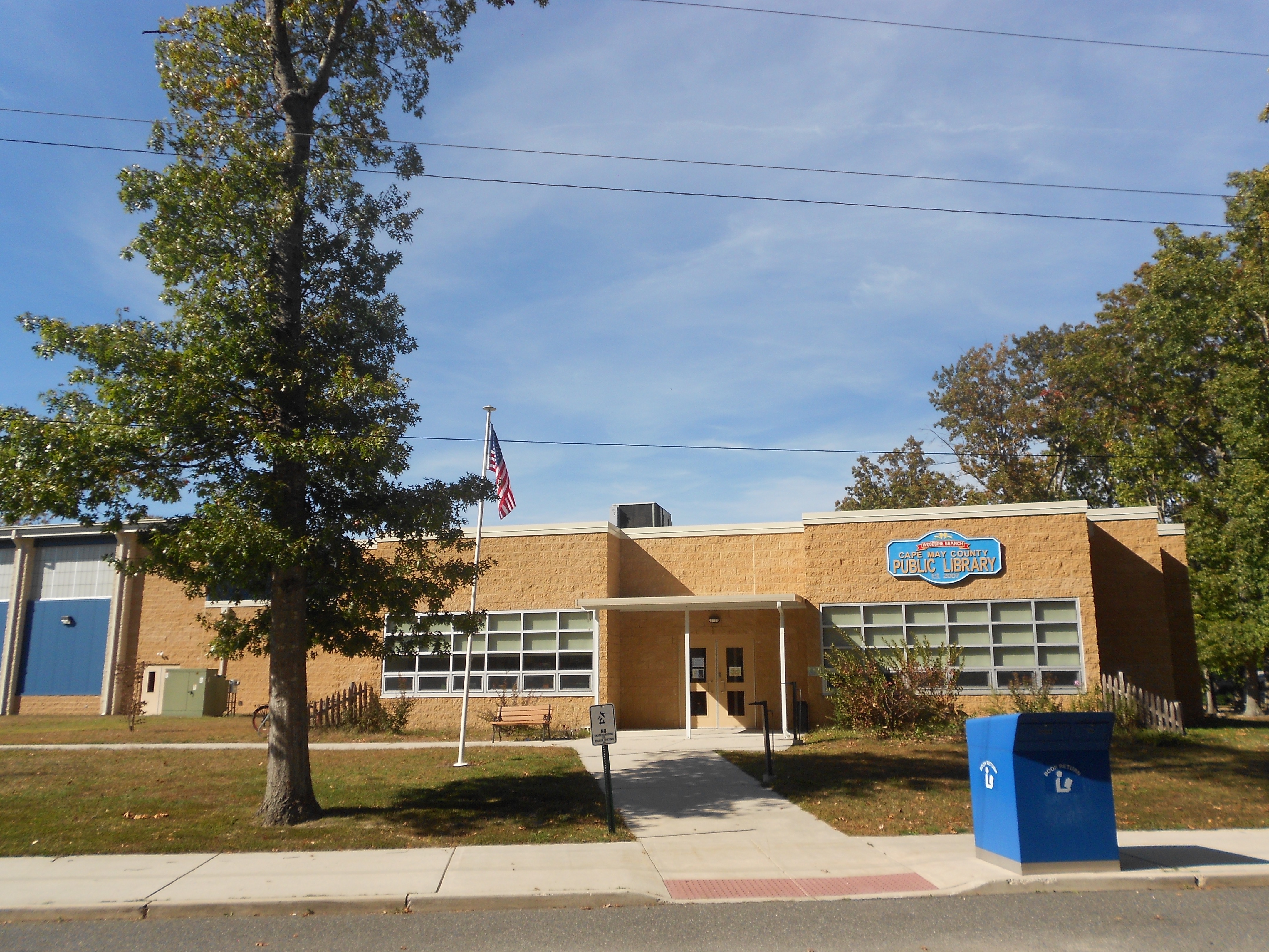 Cape May Librariy, Woodbine Branch in Woodbine, Cape May County, New Jersey