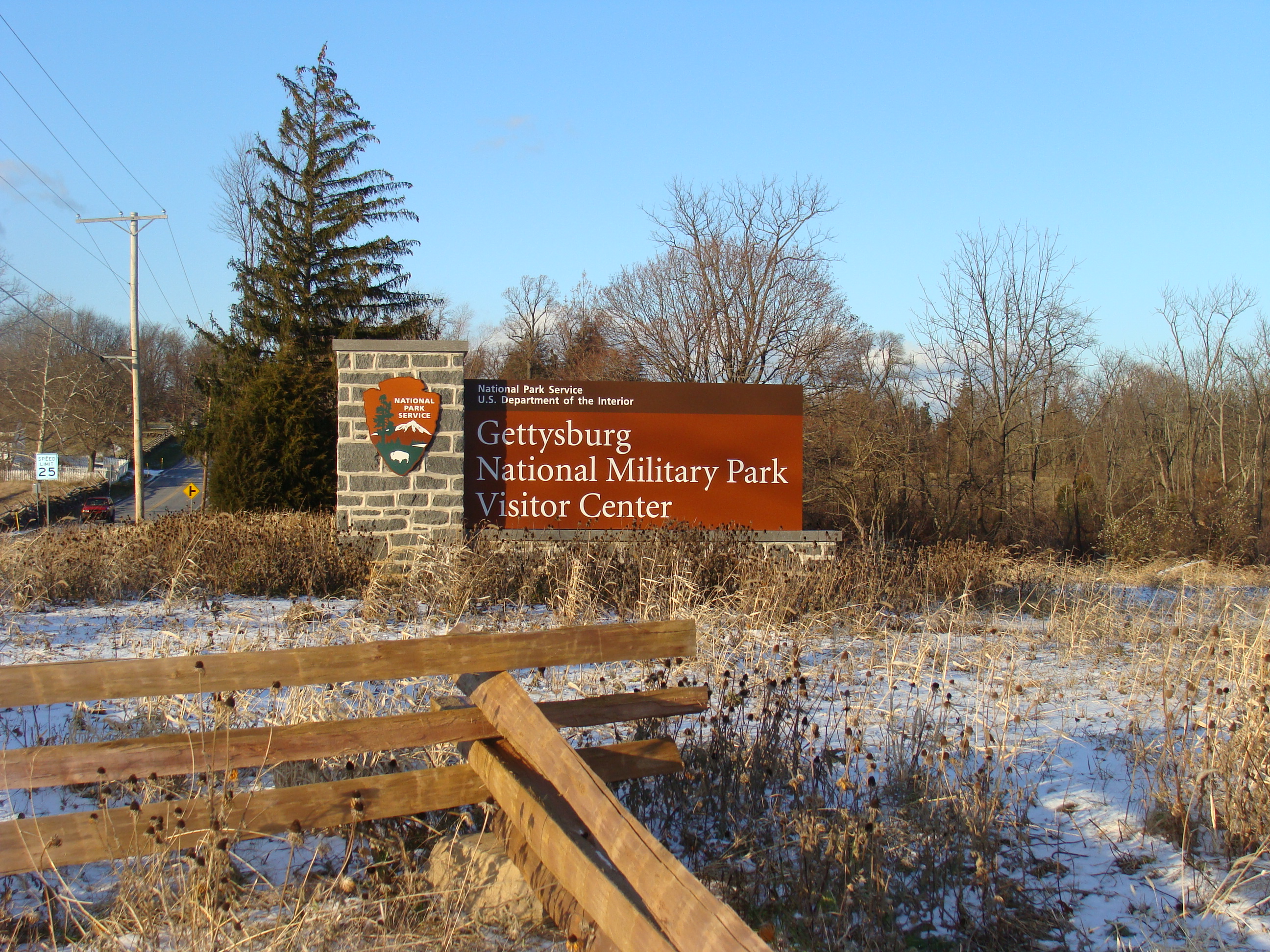 Entrance to the Gettysburg National Miliary Park.